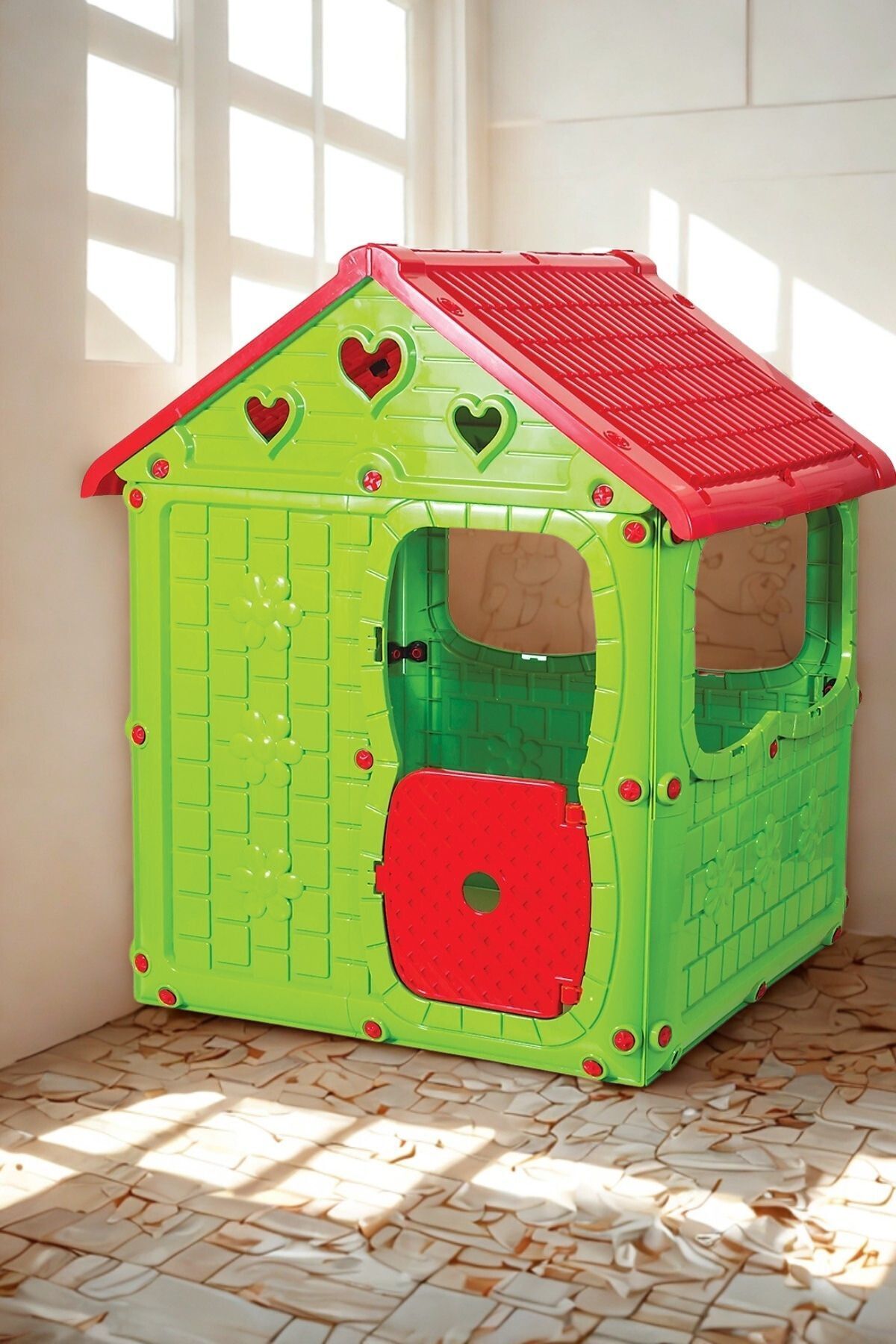 Realx İlk Oyun Evim Pencereli Ergonomik Oyun Evi 98x92x116 CM fotoğrafı 3 (önizleme)