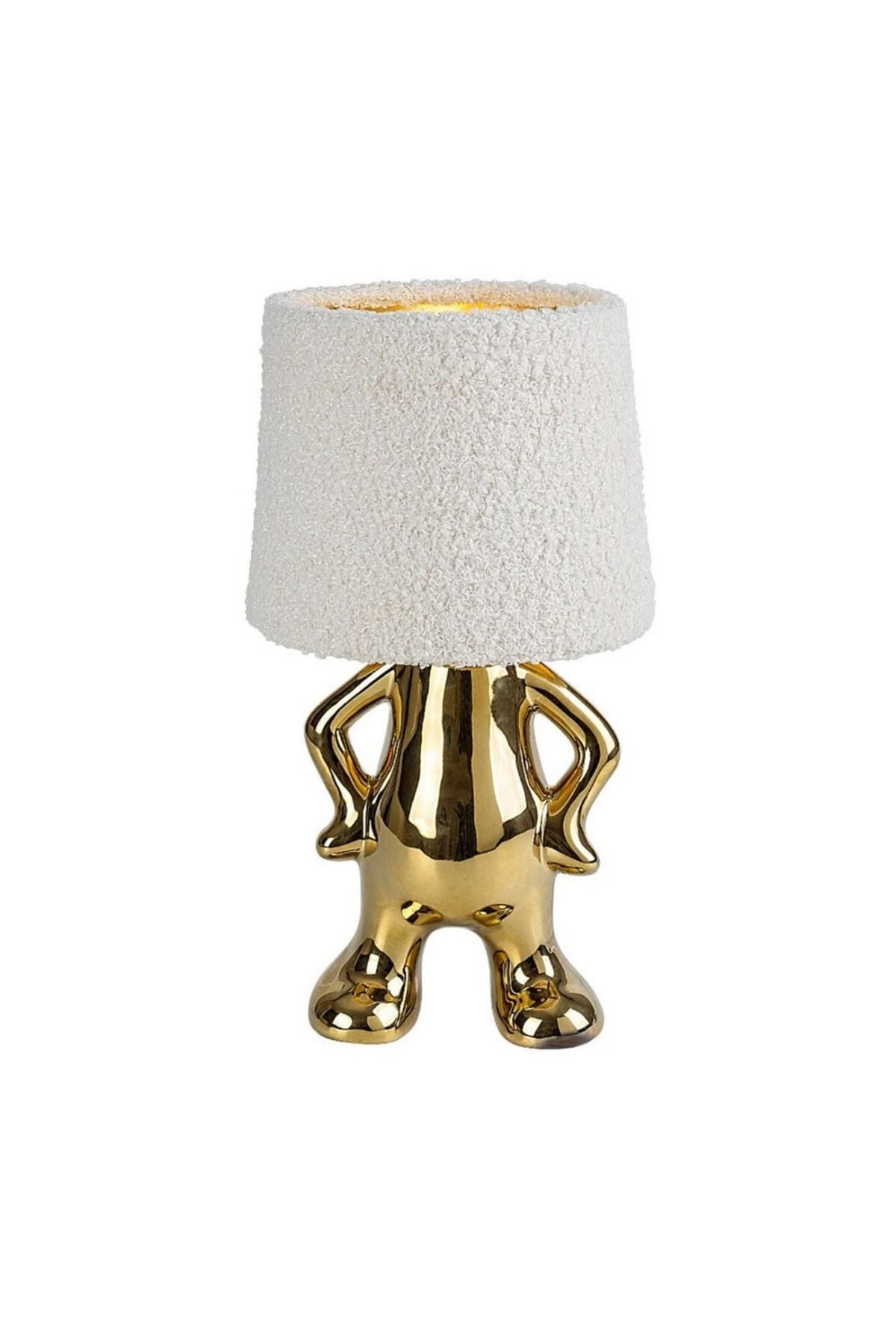 Rabalux-Table lamp, playful design, fluffy textile lampshade, ceramic body, one bulb with E14 socket, 40 W,... 1