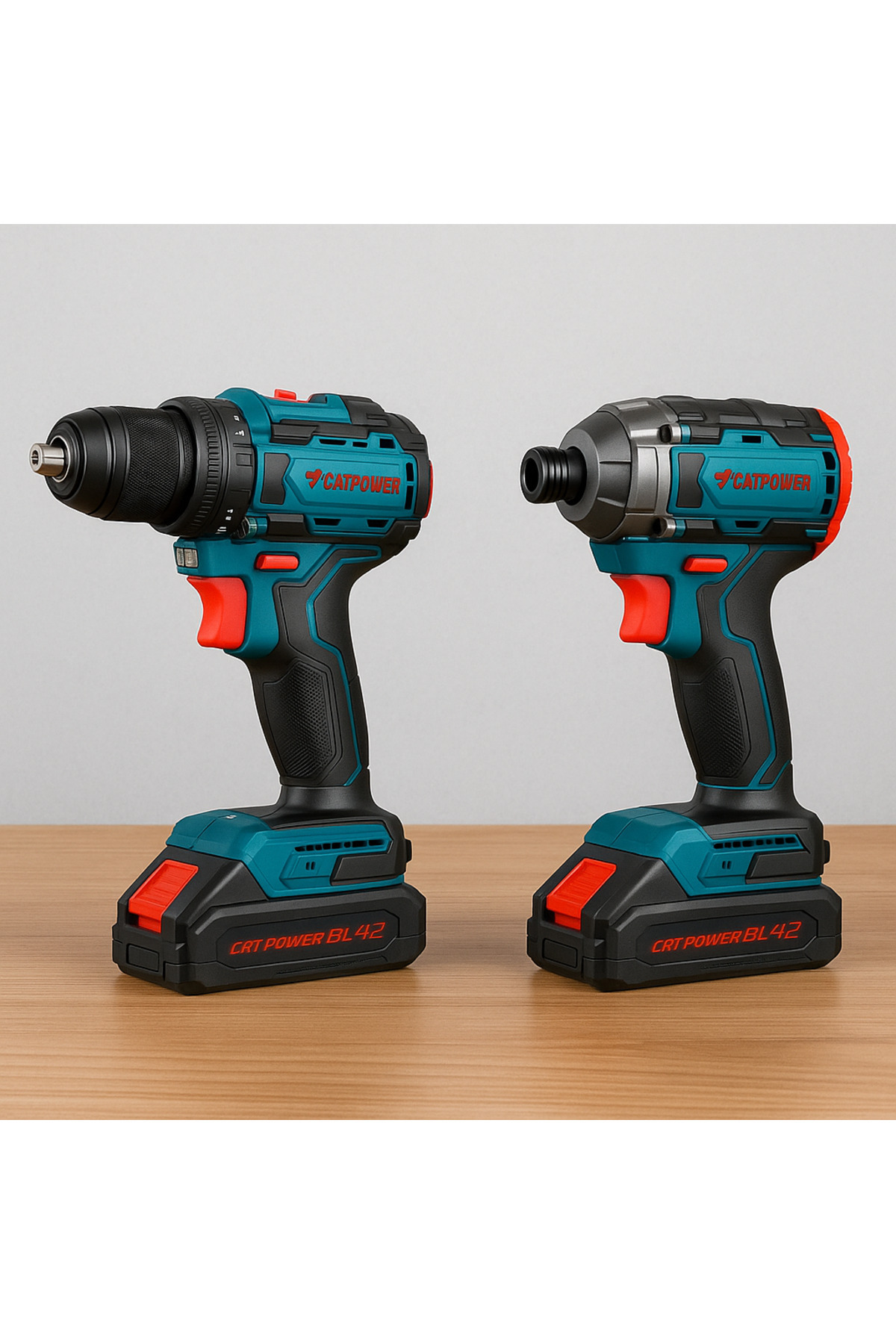 JİMATSU Catpower 5135 Akulu Vidalama ve Matkap Seti 20V 2Ah Li ion