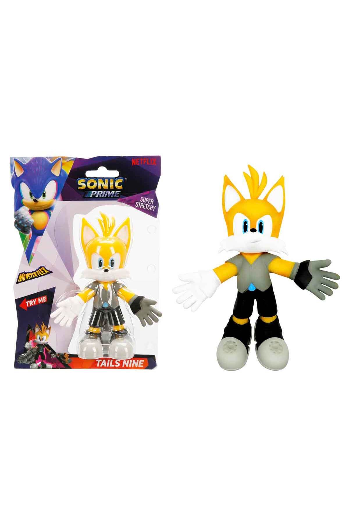 Sunman Monster Flex Sonic Prime Stretch Figür - Tails Nine