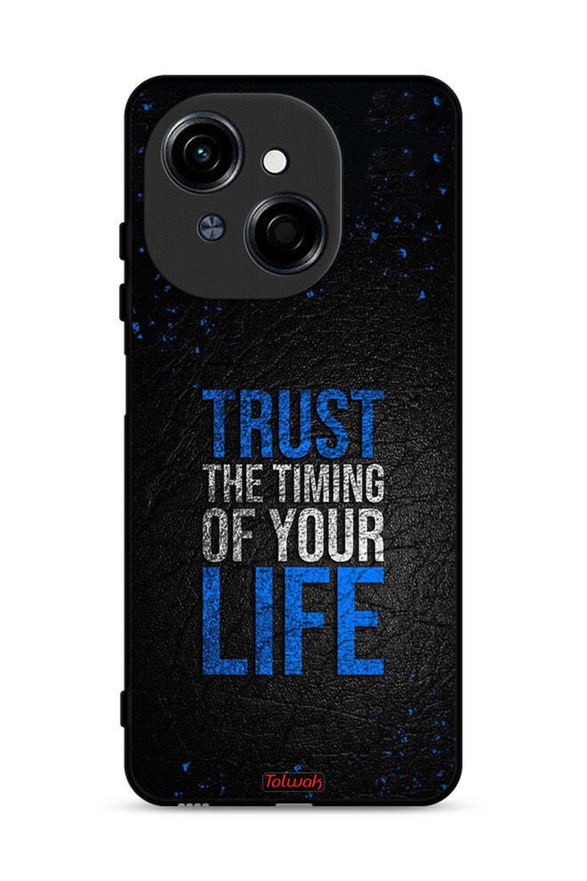 Tolwak-Tecno Spark Go 1S 4G Protective Case Cover Trust The Timing Of Your Life 1