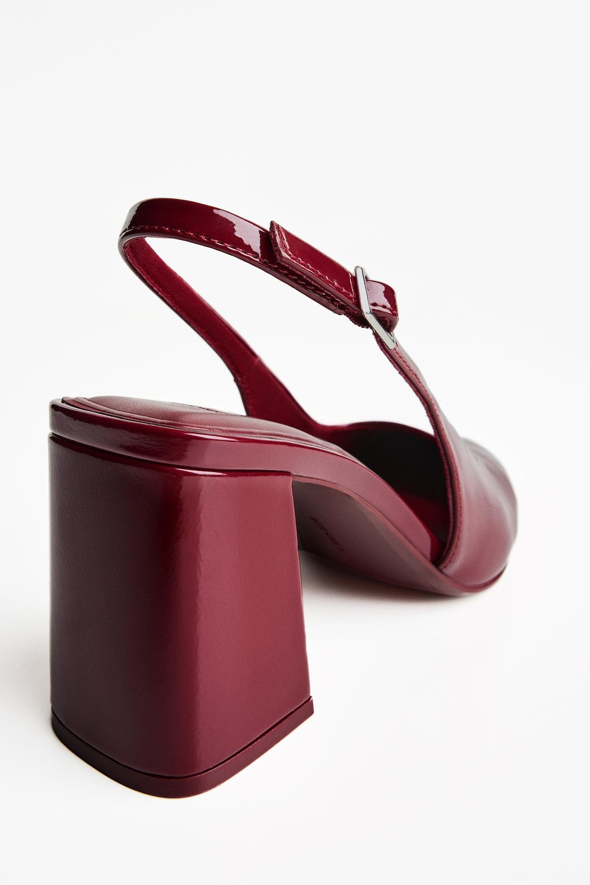 Bershka  Blok topuklu arkası açık ayakkabı - Görsel 5