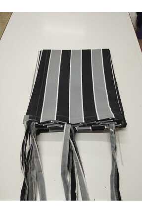 SHY TEKSTİL Lüks 1.Sınıf Kornişli Antrasit Gri Balkon Perdesi En X Yükseklik ...