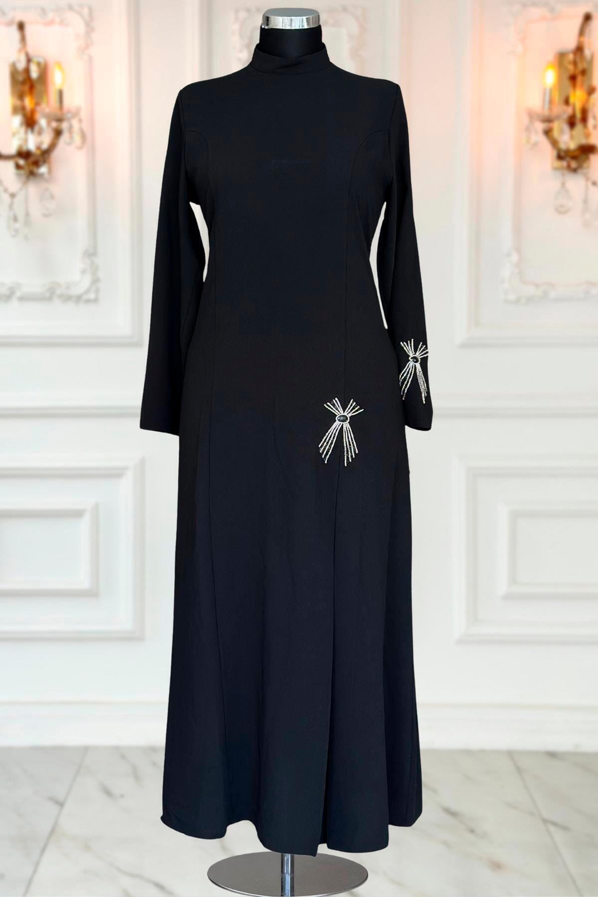 Amine Hüma Tuay Abiye Elbise Siyah