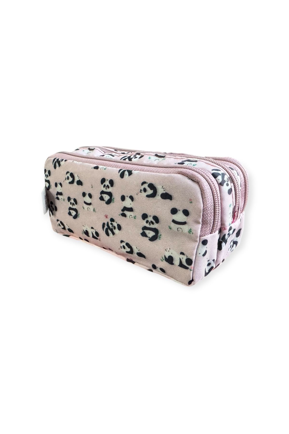 Polin-Three Compartment Patterned Pencil Bag, 8 Different Models, Zippered, Large Size 3