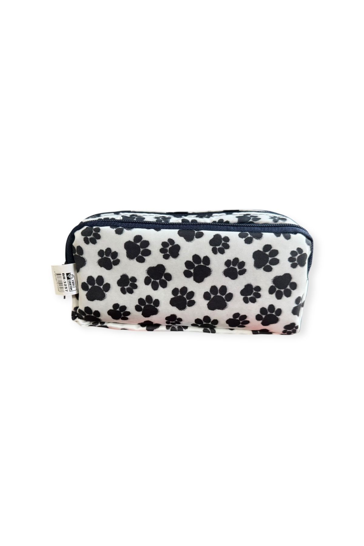 Polin-Three Compartment Patterned Pencil Bag, 8 Different Models, Zippered, Large Size 3