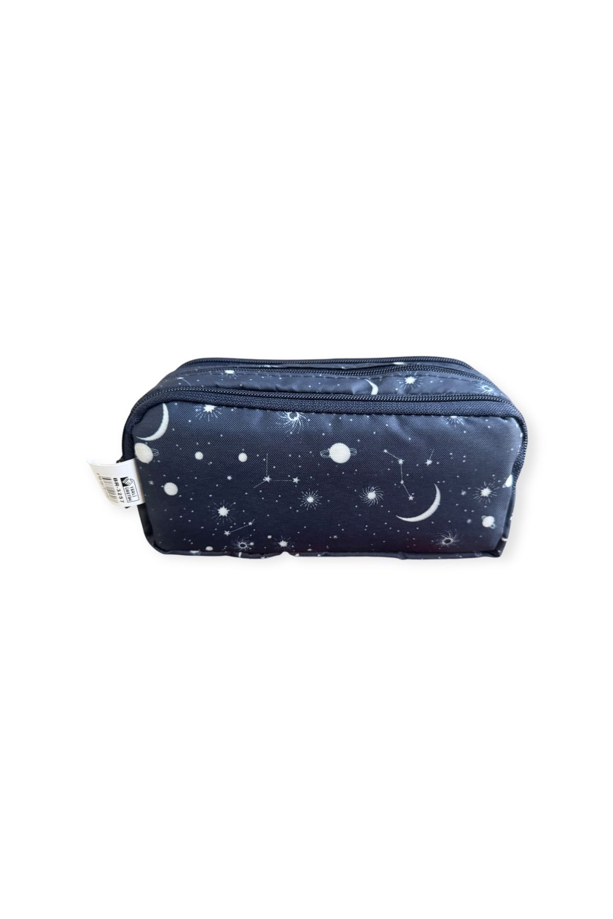 Polin-Three Compartment Patterned Pencil Bag, 8 Different Models, Zippered, Large Size 3