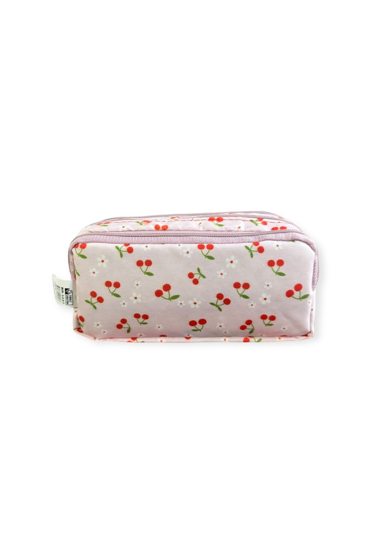 Polin-Three Compartment Patterned Pencil Bag, 8 Different Models, Zippered, Large Size 4