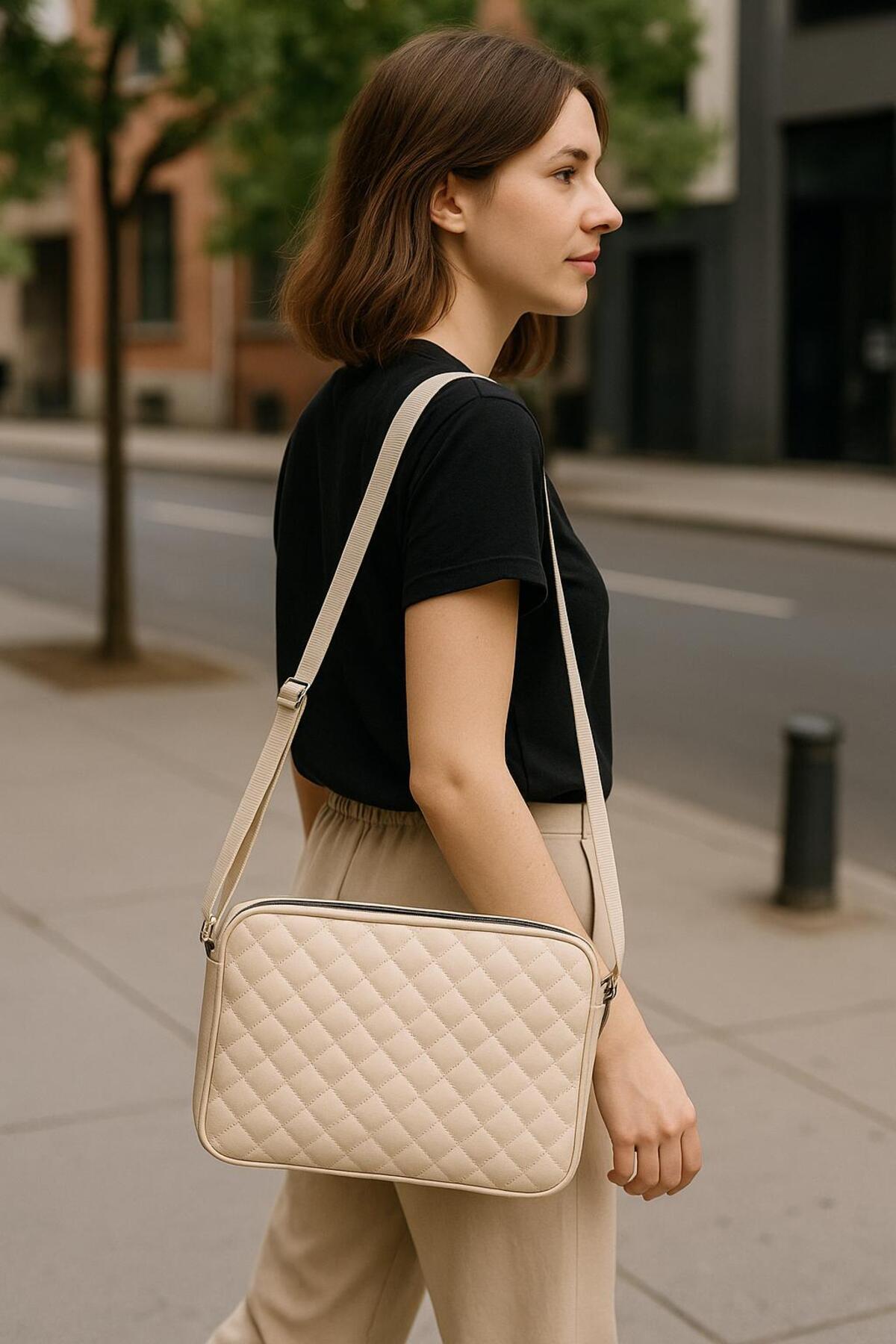 Moda West  Macbook Air Pro 13.3" Ve 14" Inç Laptop Notebook Tabletlere Uyumlu Evrak Dosya Bilgisayar Çantası - Görsel 4