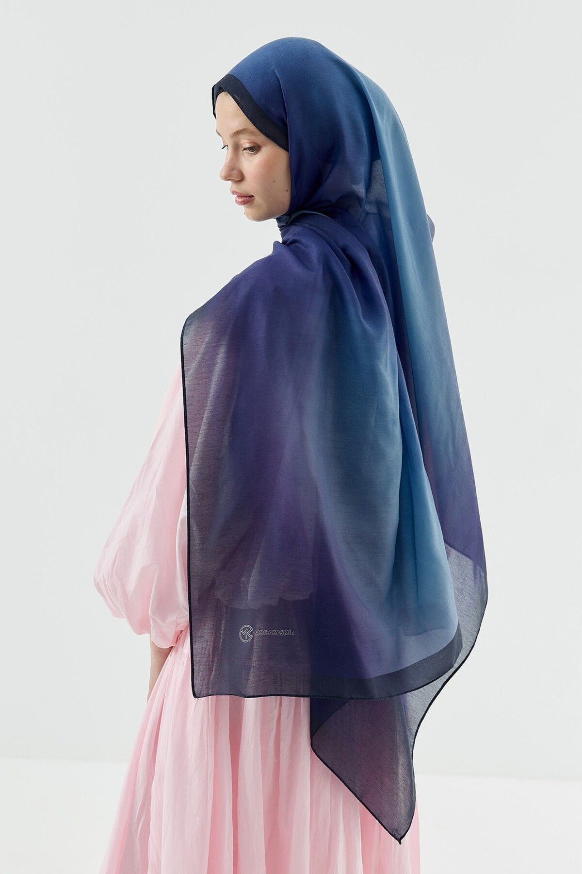 Modakaşmir-Mirage Pattern Cotton Shawl 3