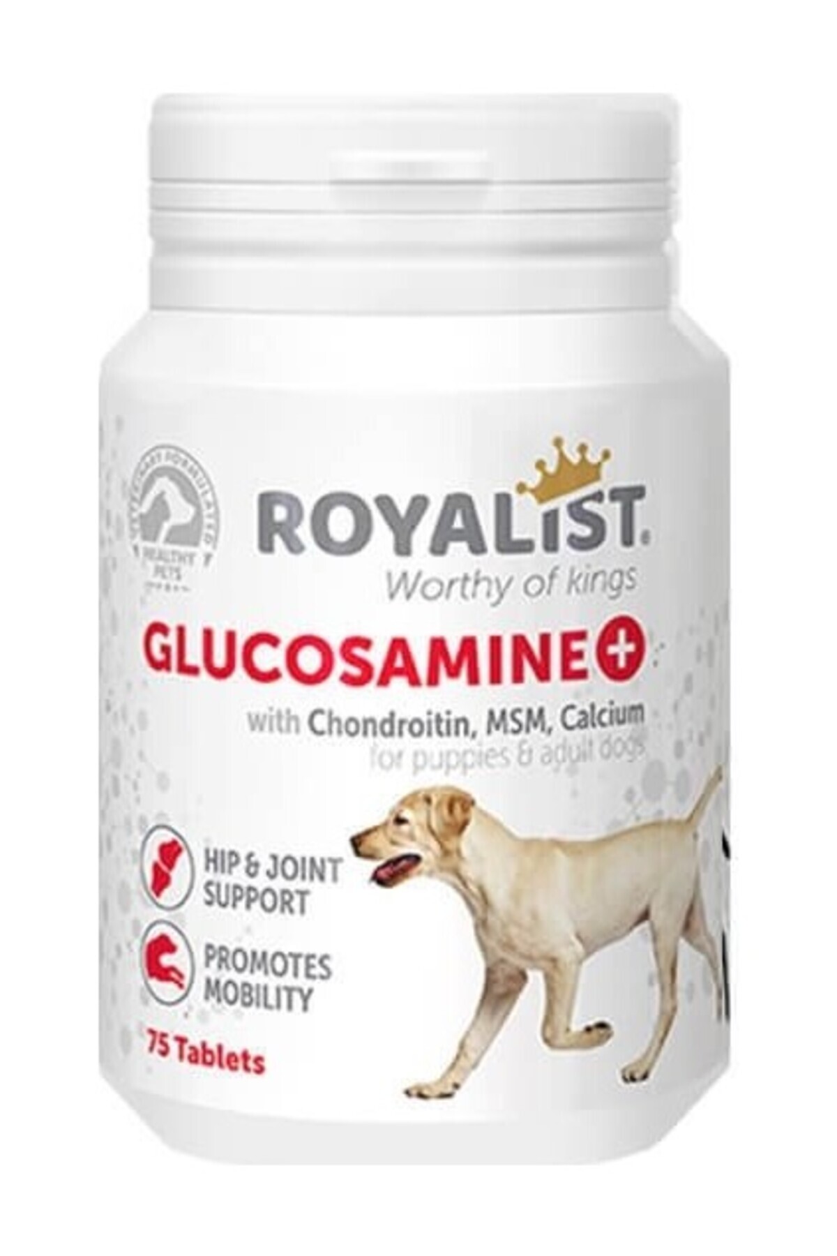 Royalist Glucosamine Köpekler Için Kalça ve Eklem Sağlığı Destekleyici Tablet 75 Adet