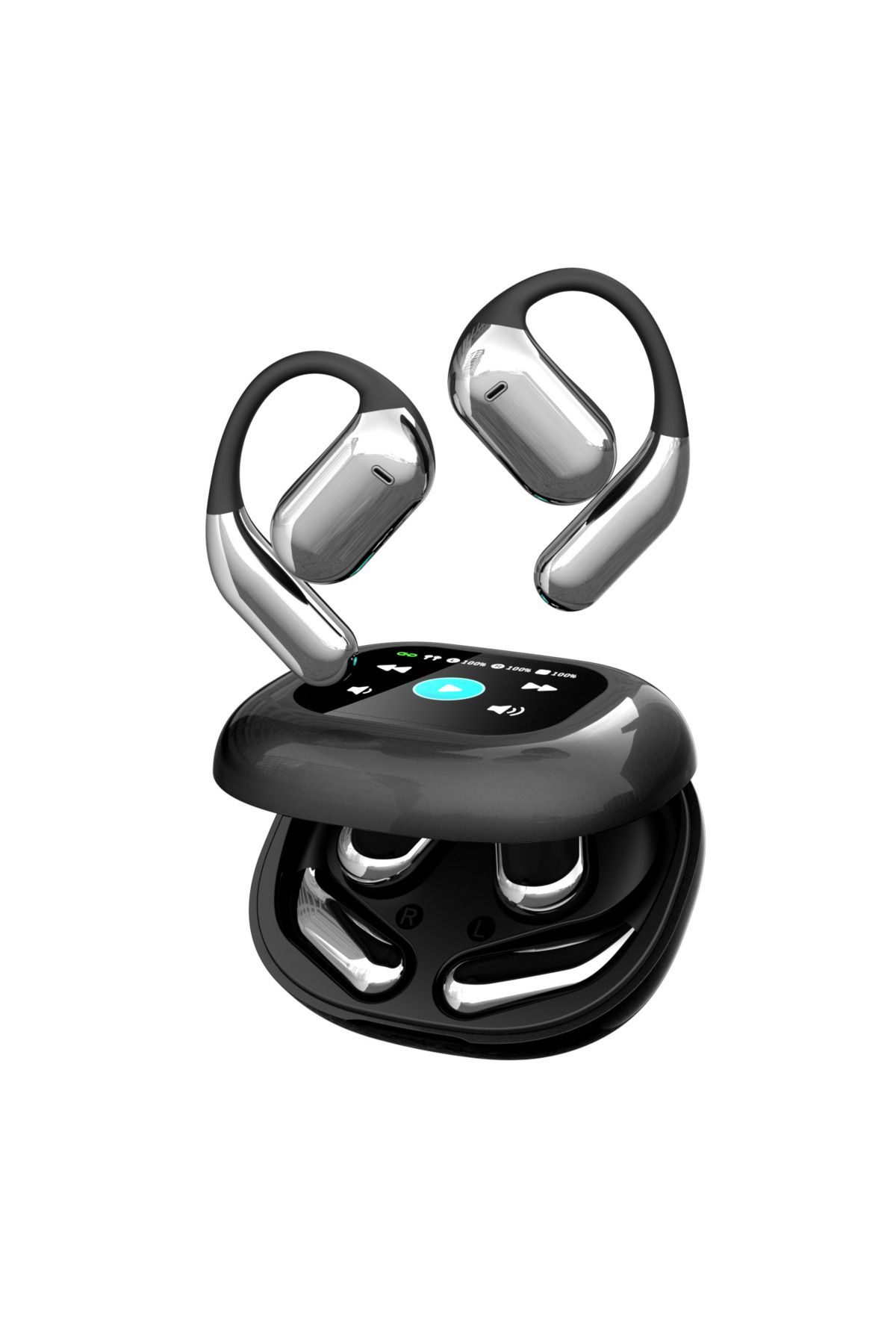AdriMar-Smart Headphones with Touch Screen, with Real-Time Translator Over 100 Languages, Multiple Functions 1