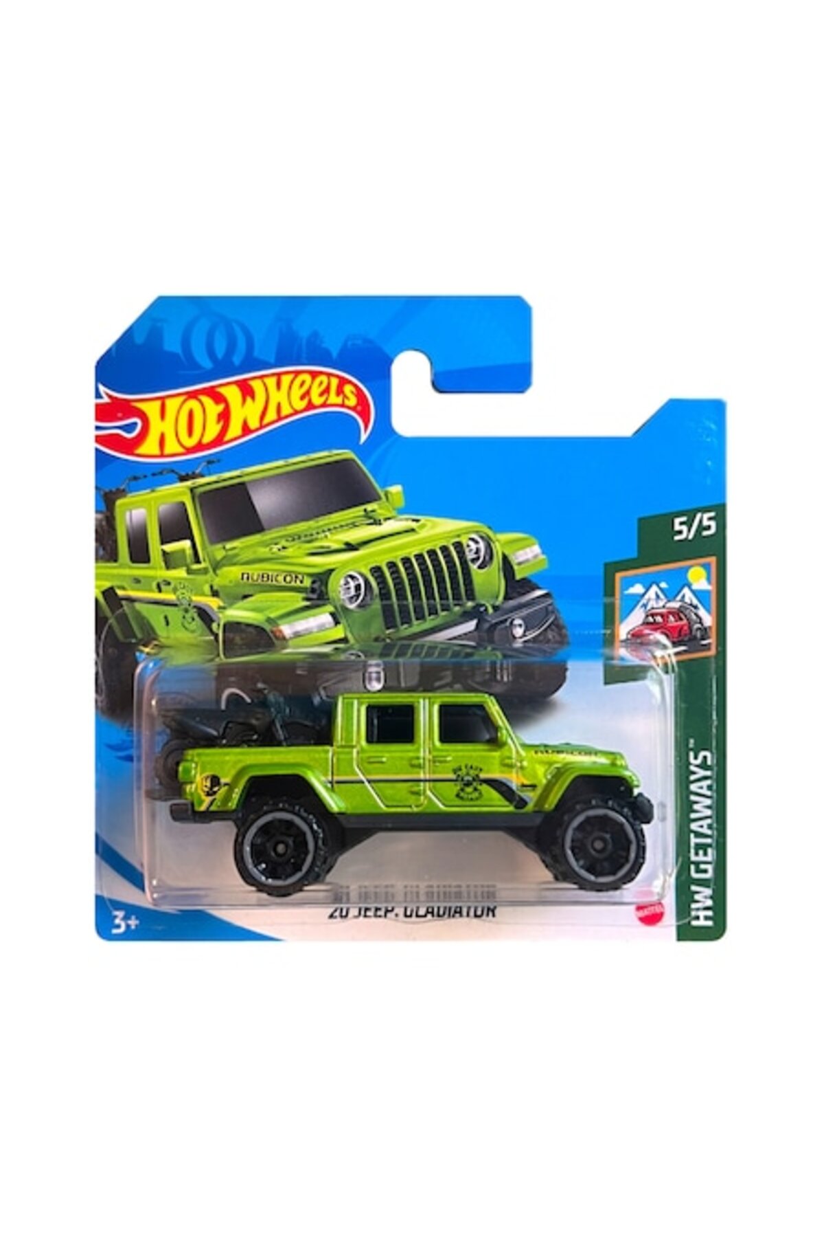Masinuta metalica Hot Wheels, '20 Jeep Gladiator, 1:64, Verde