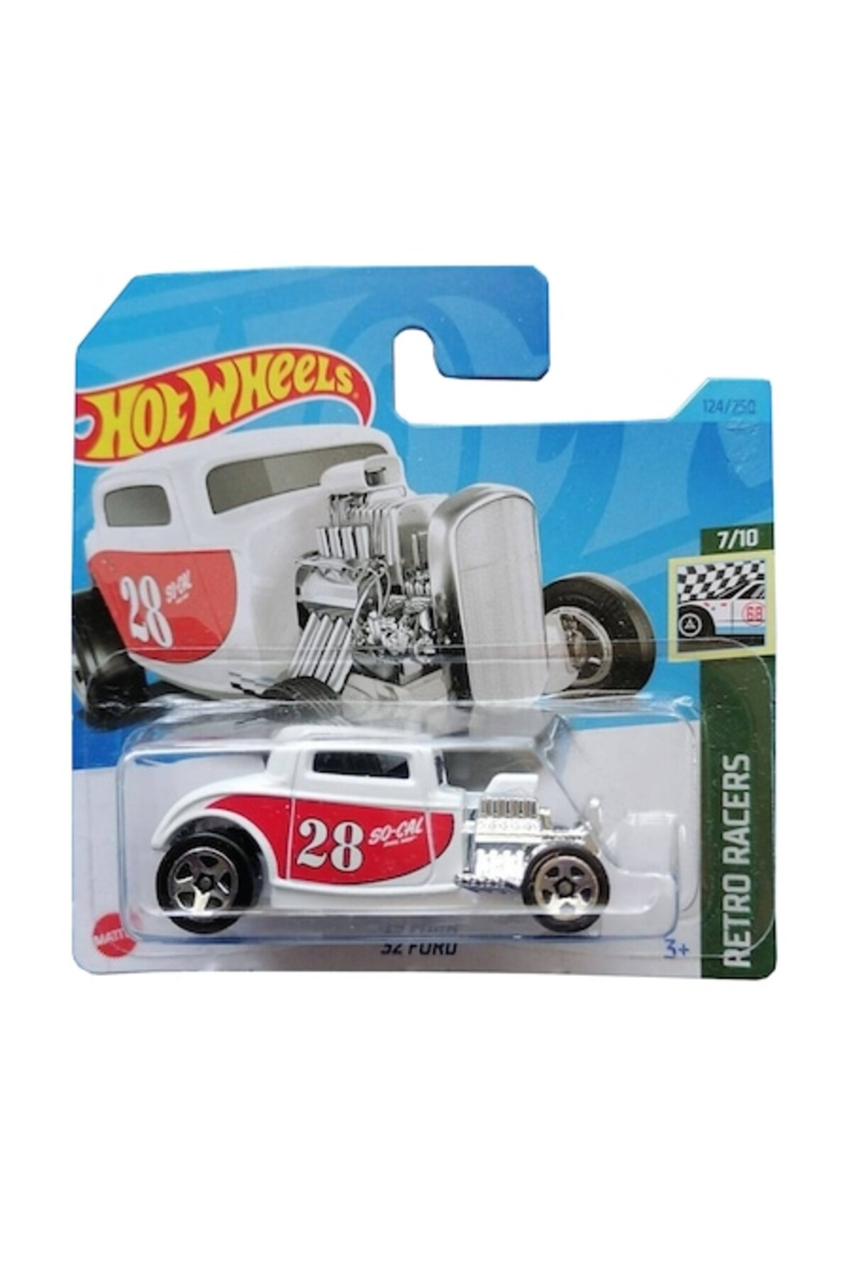 Masinuta Metalica Hot Wheels '32 Ford, Alb, 1:64