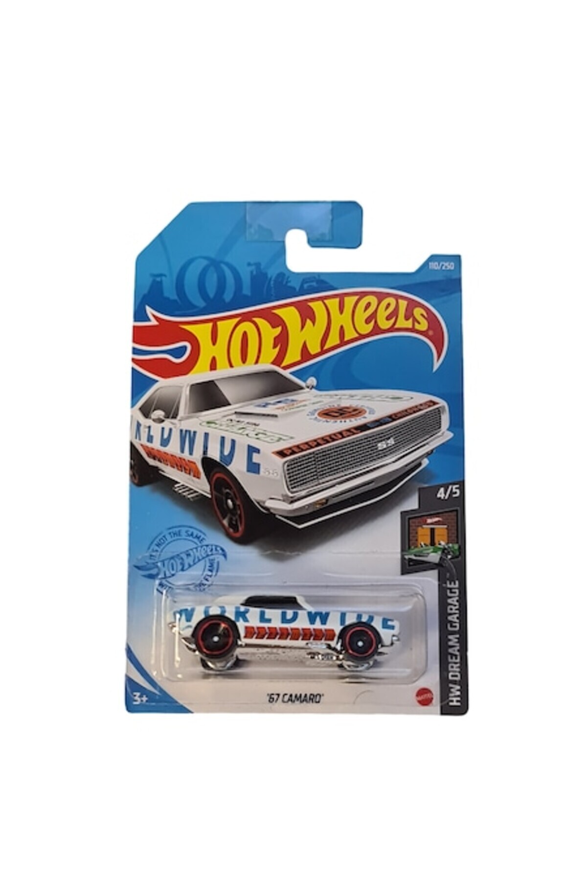 Masinuta Metalica Hot Wheels, 67 Camaro, Colectia HW Dream Garage, Editie 2021, 1:64, alb