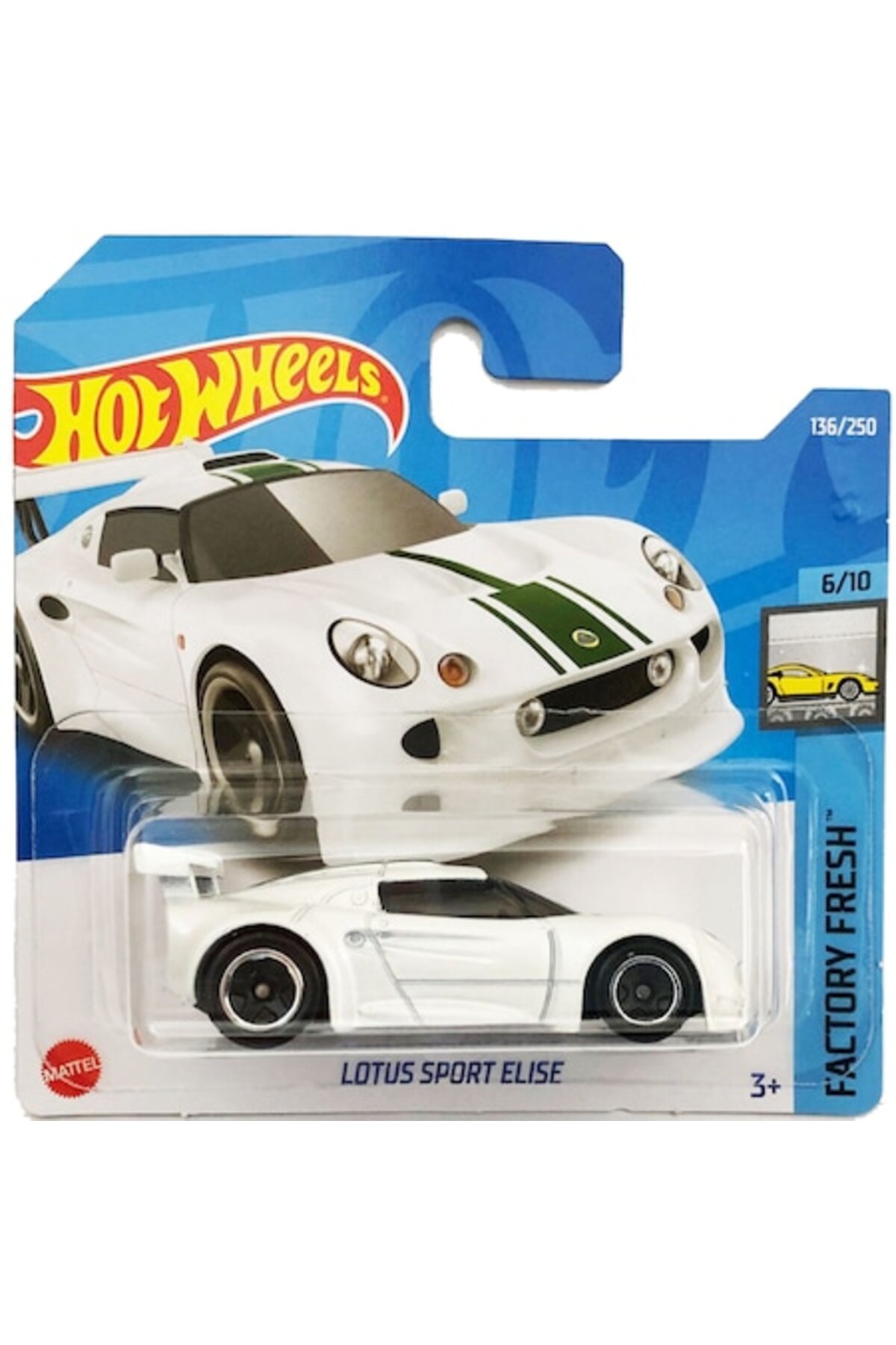 Masinuta metalica Hot Wheels, Lotus Sport Elise, Alb, 1:64
