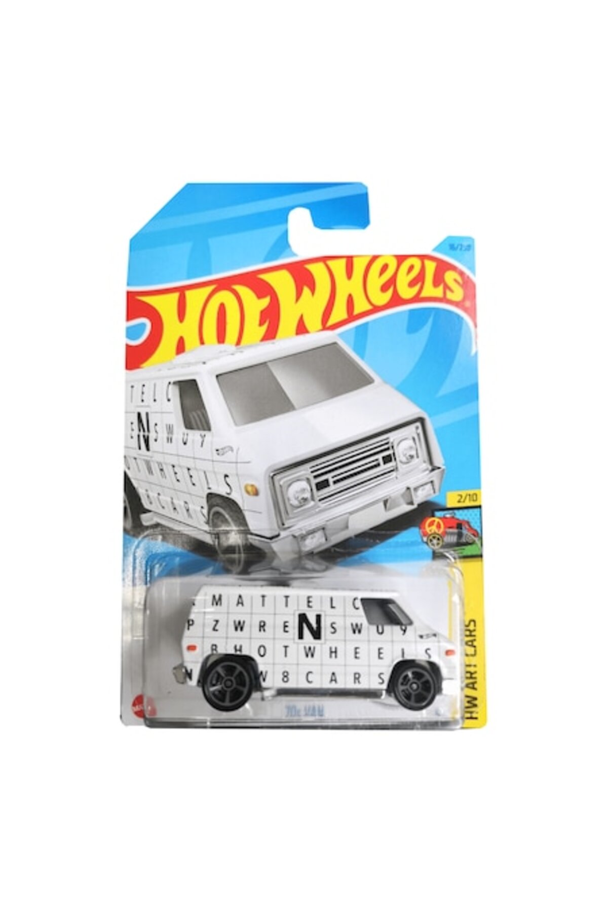 Masinuta metalica Hot Wheels, ‘70 Van, Alb, 1:64