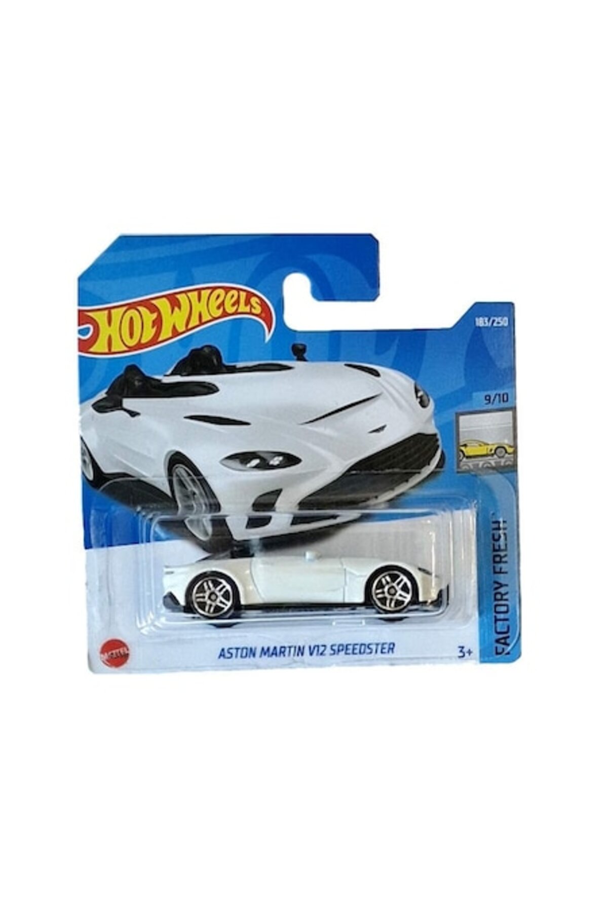 Masinuta Metalica Hot Wheels, Aston Martin V12 Speedster, Alb, 1:64