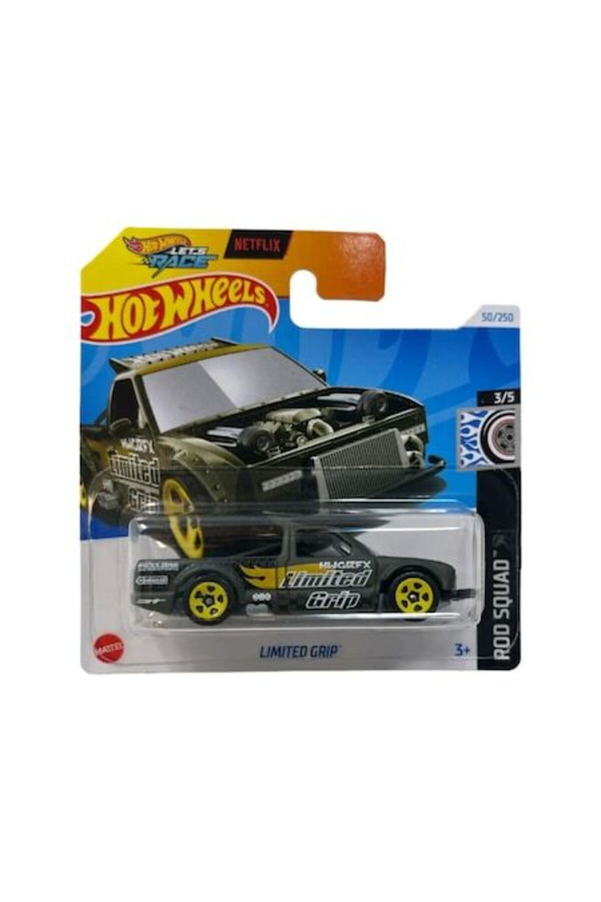 Masinuta Hot Wheels Limited Grip, verde, 1:64, 2024