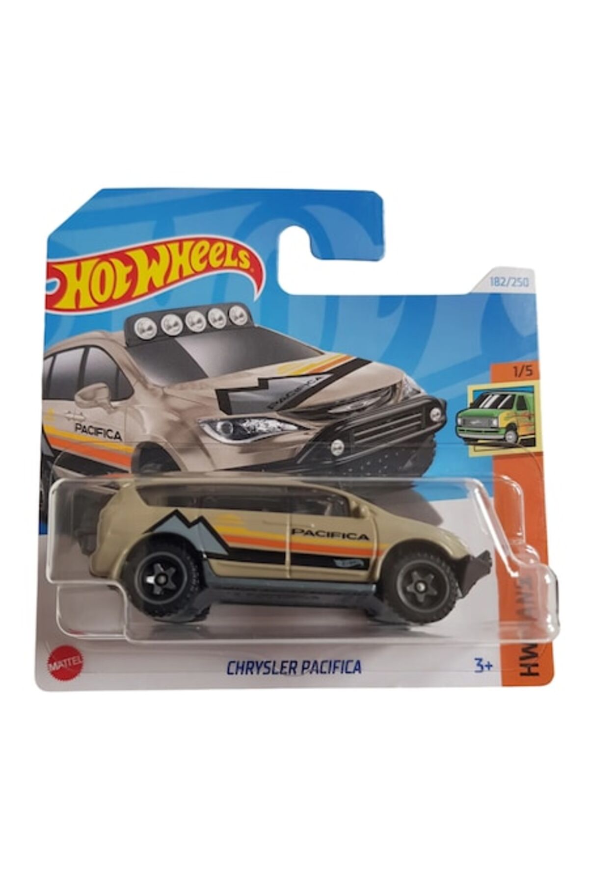 Masinuta Metalica Hot Wheels, Chrysler Pacifica, Colectia 2024, Crem, 1:64