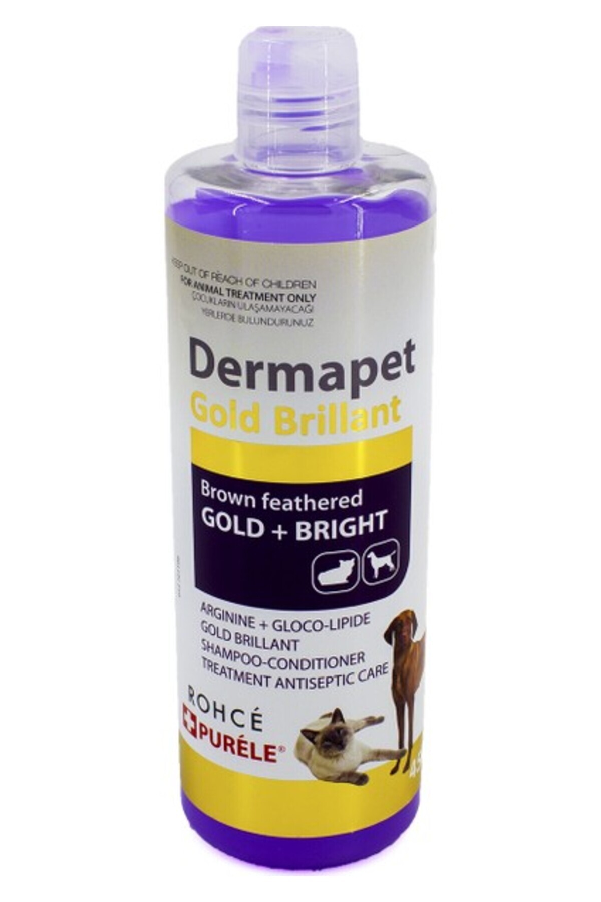Purele Dermapet Kahverengi Kedi ve Köpek Şampuanı 450 ml