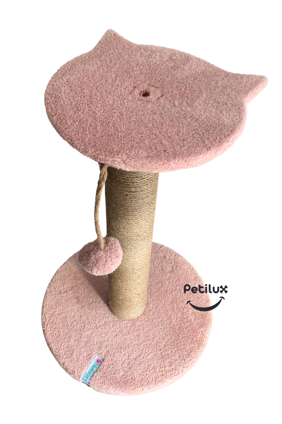 Petilux-عمود خدش فردي برباط من الجوت مع شكل رأس قطة 5