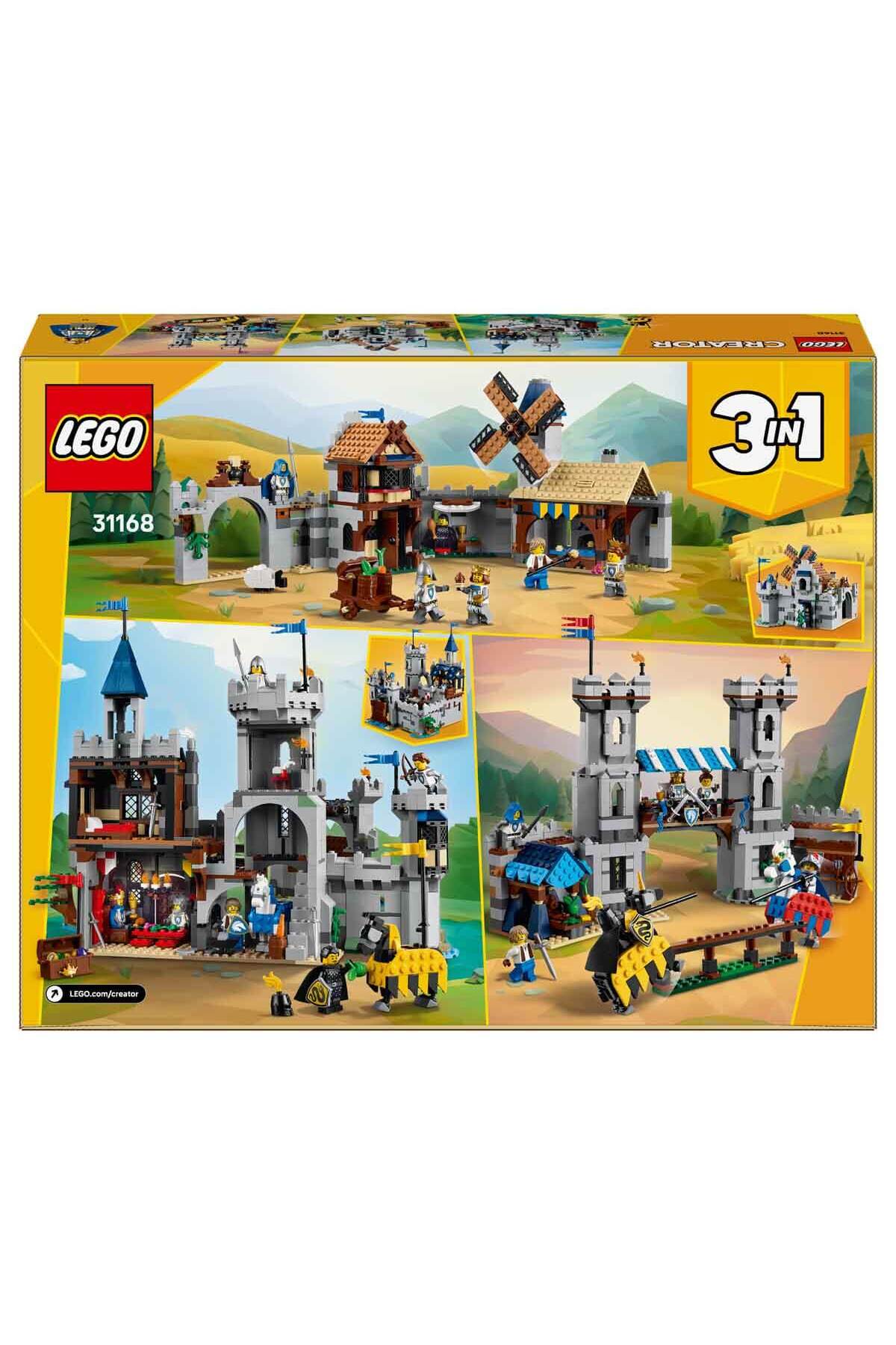 مجموعه خلاقانه ۳ در ۱ قلعه شوالیه قرون وسطی ۳۱۱۶۸ – برای کودکان ۹ سال به بالا