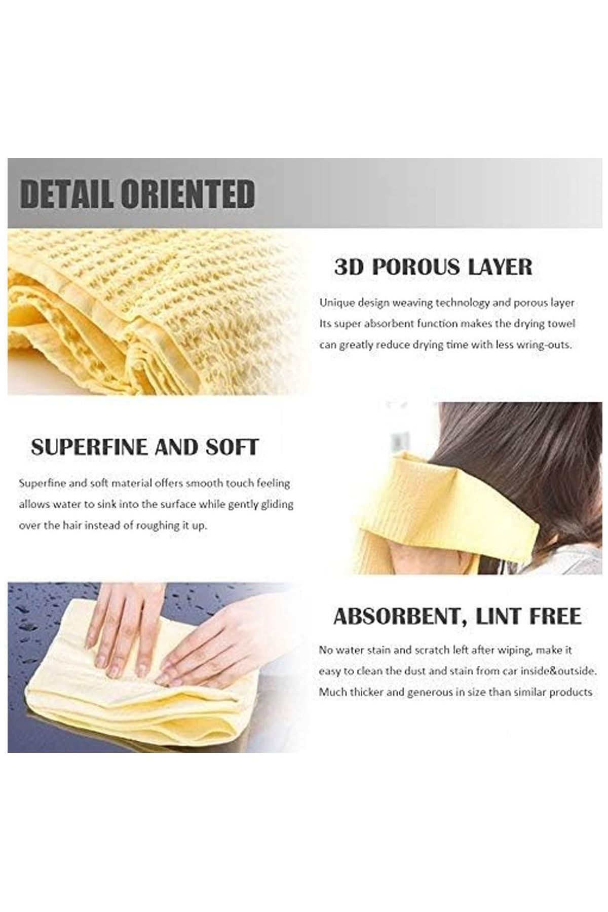 Sword Pro-6D PVA Cleaning Chamois 64 x 43 cm Towel for Multi-Surface Use SW-6D-L 1PCS 5