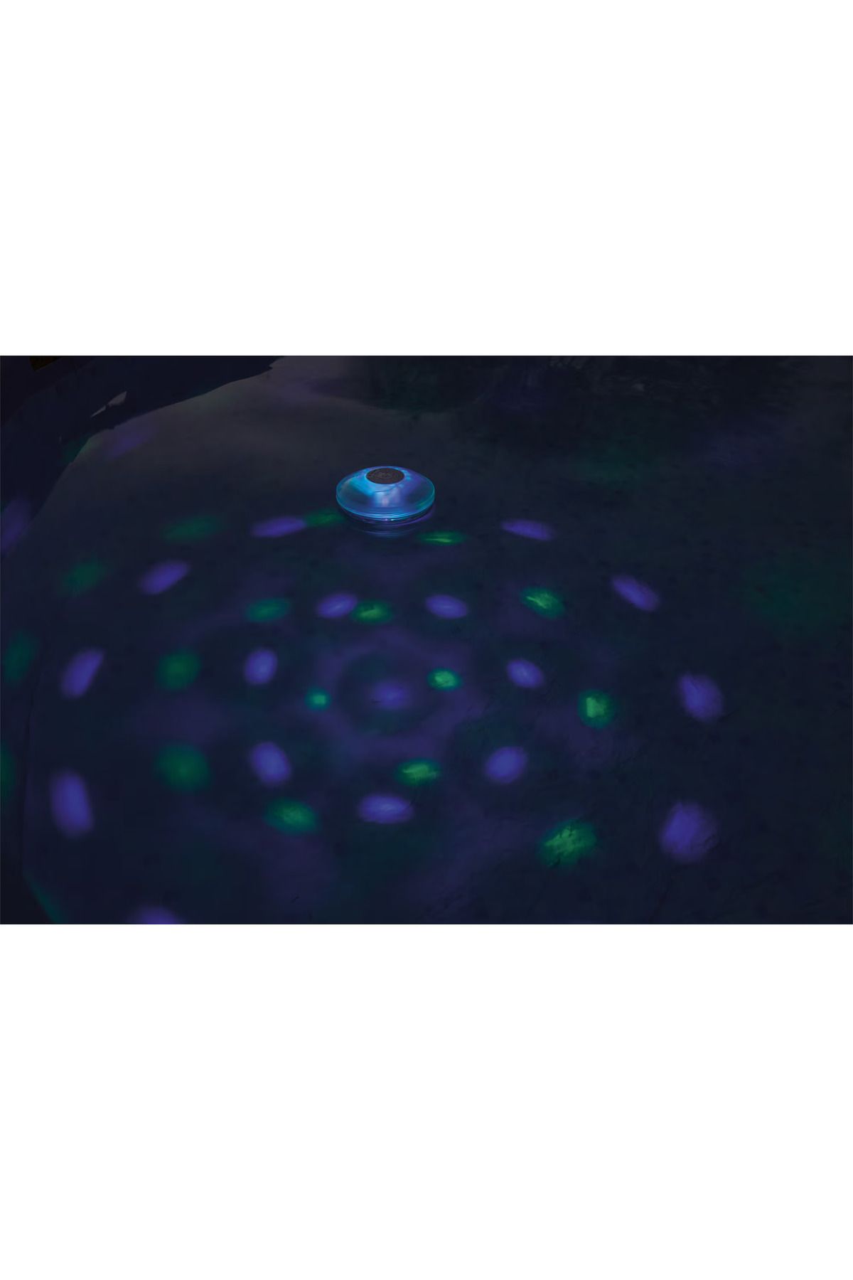 SERSIMO-Bestway FloatBright LED floating pool light, 4 colors, 7 modes, operates on 3 AA batteries 14