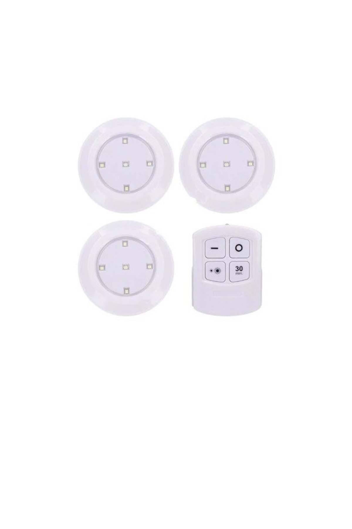 FOXMAG24-Set of 3 lighting fixtures with remote control, LED, white 1