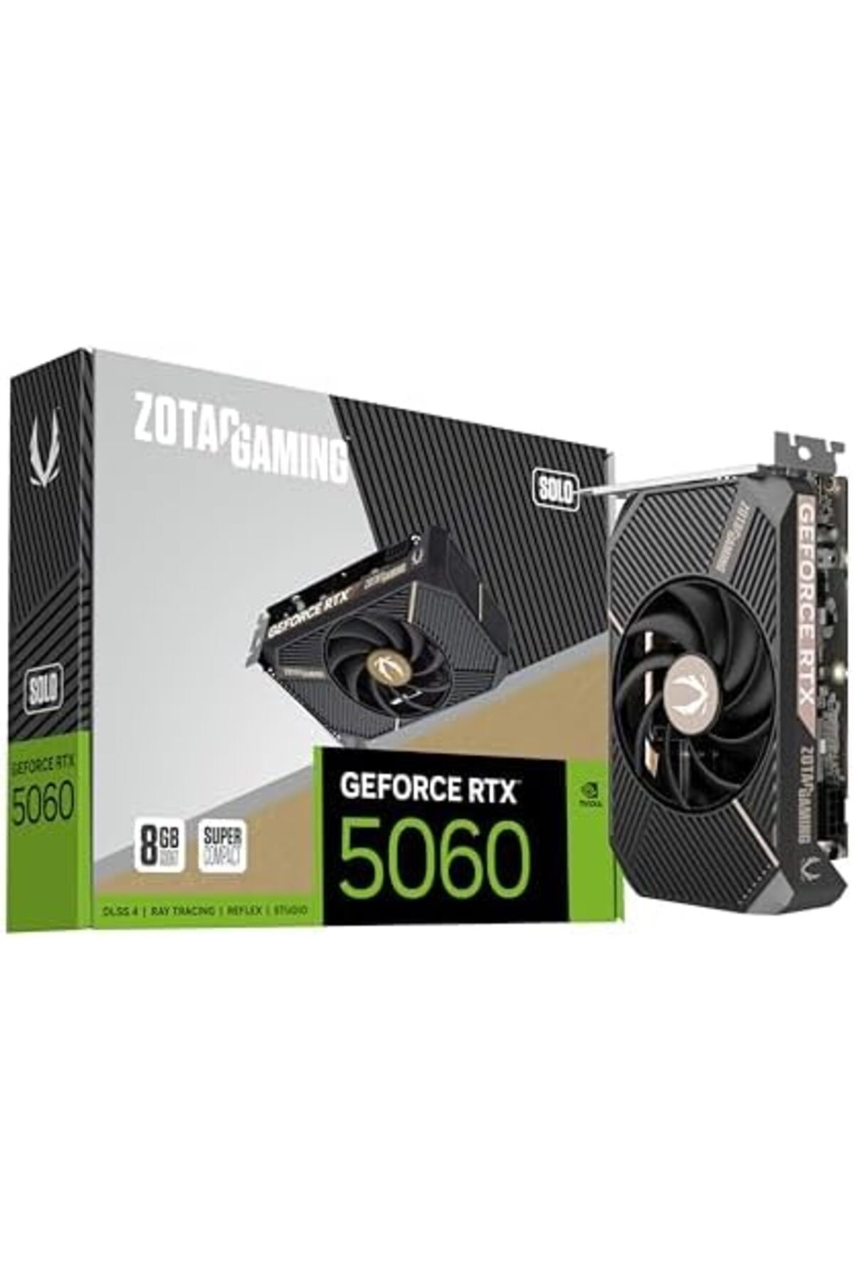 Zotac-GeForce RTX 5060 Solo DLSS 4 8GB GDDR7 Graphics Card Small Form Factor 2