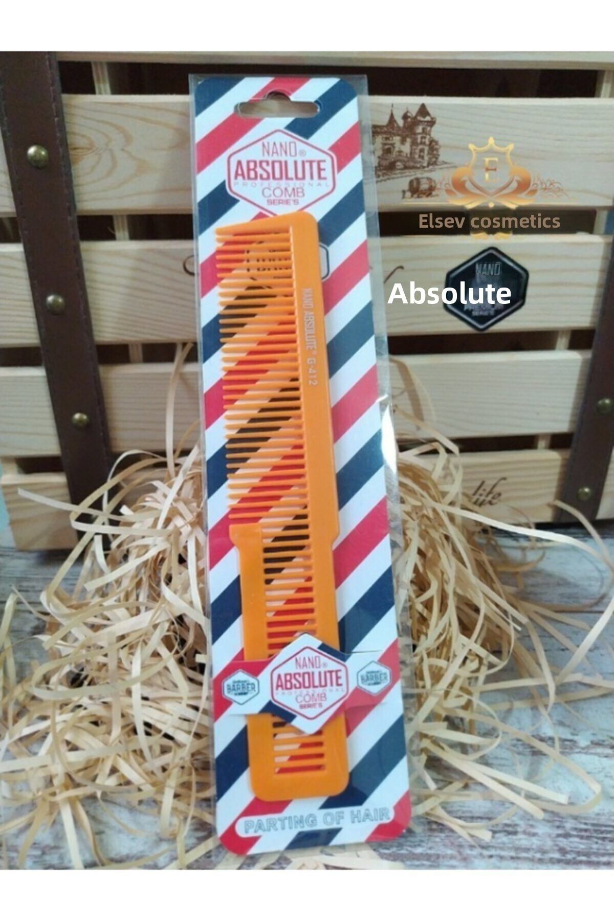 Nano Absolute-Cutting Comb G - 412 Orange Elsevkozmetik 1