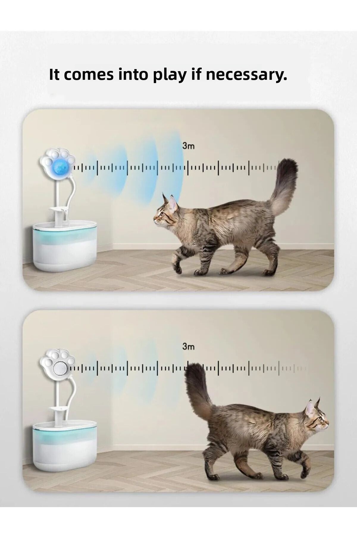 Teknopet-Cat Water Spring Motion and Infrared Sensor - Waterfall Sensor 5