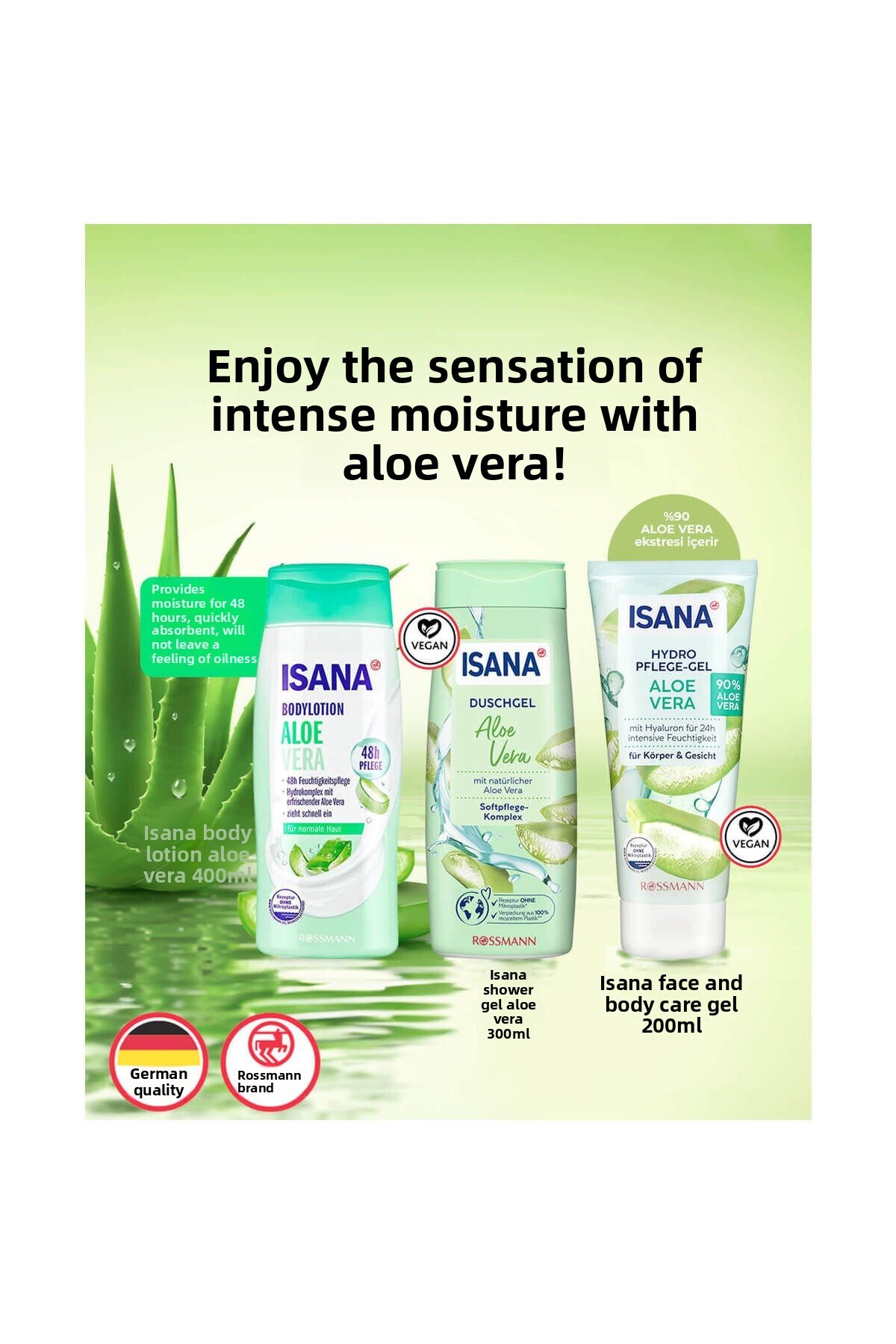 ISANA Body and Face Care Gel Hydro-Aloe Vera 200 ml- Trendyol