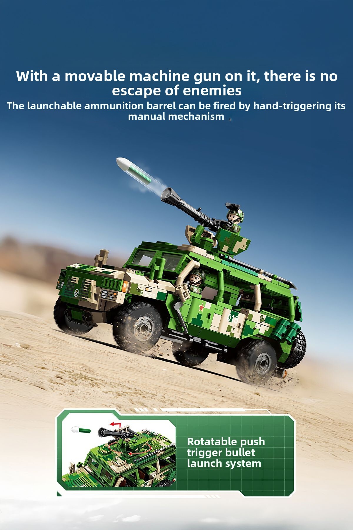 مجموعه بلوک‌های ساختمانی واحد گشت مرزی زرهی، ۶۴۴ تکه