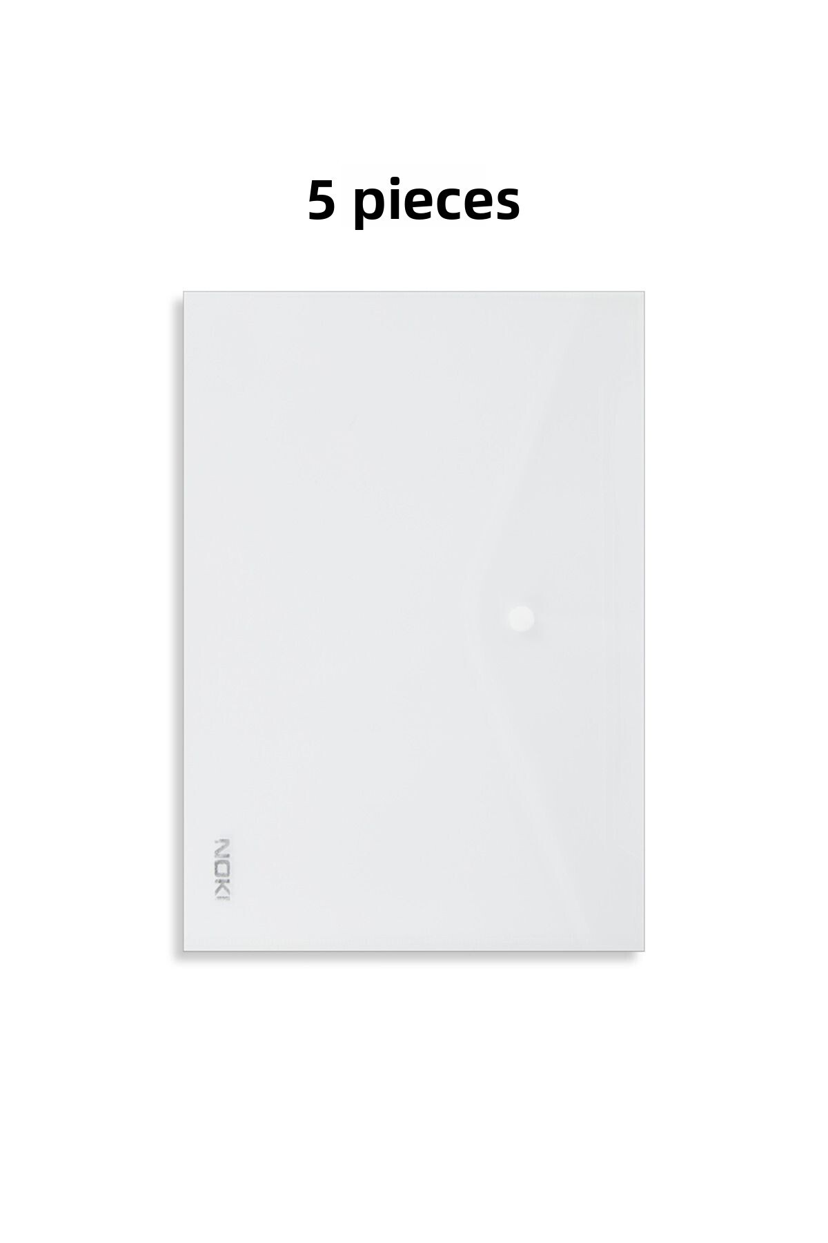 Noki-A5 Snap File Document Envelope 5 Pieces Transparent 1