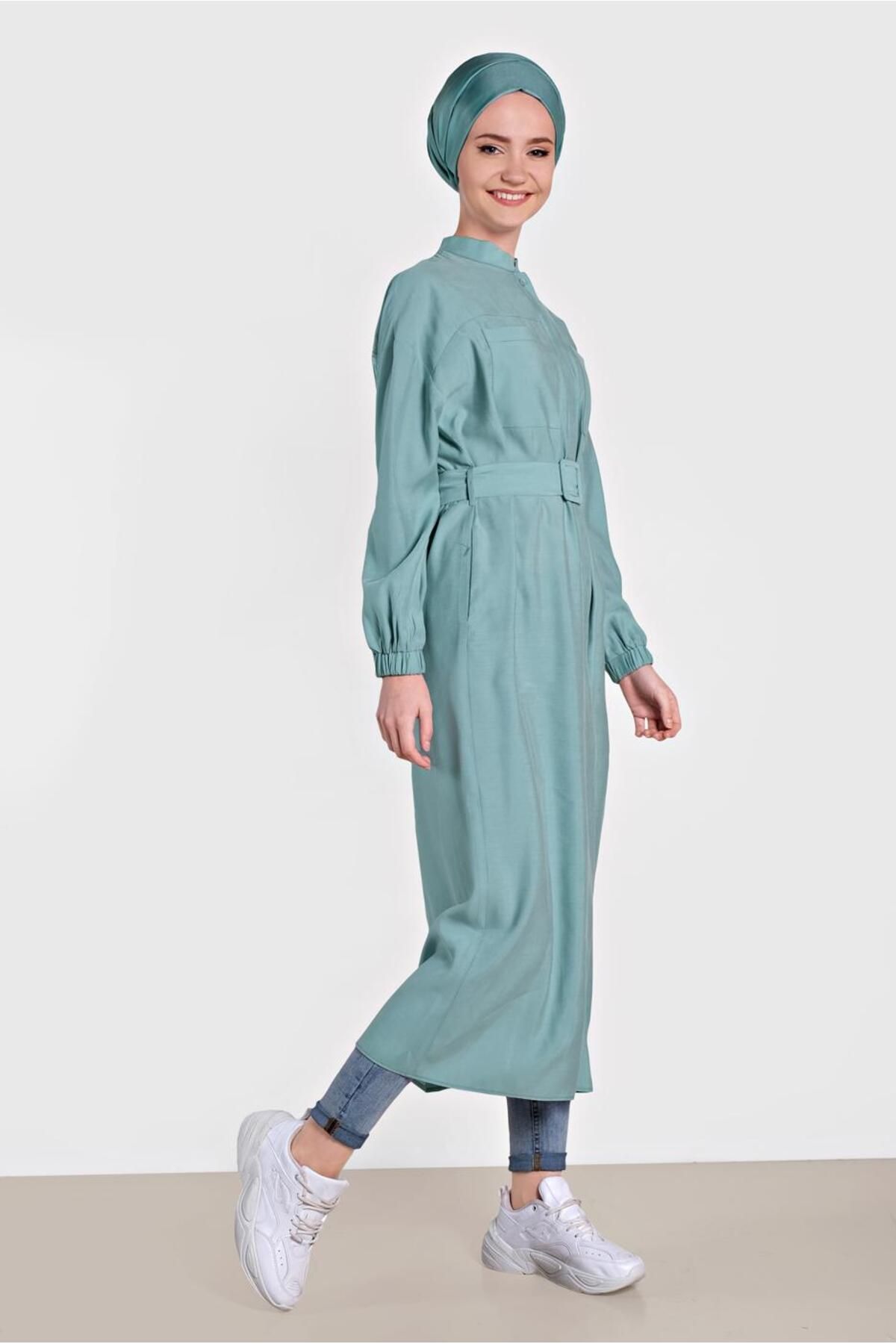 Alvina-Birded Tunic with Tassel Details on the Back 4473 2