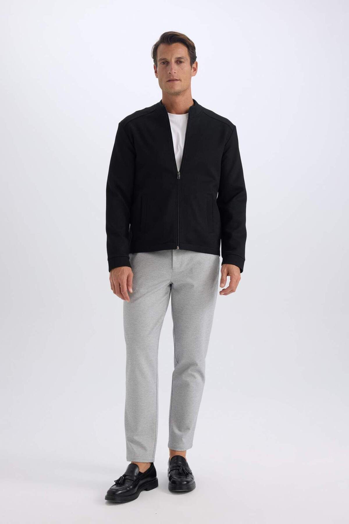 DeFacto-Jogger Straight Leg All-Way Stretching Summer Fabric Trousers T6317Az24Sp 4