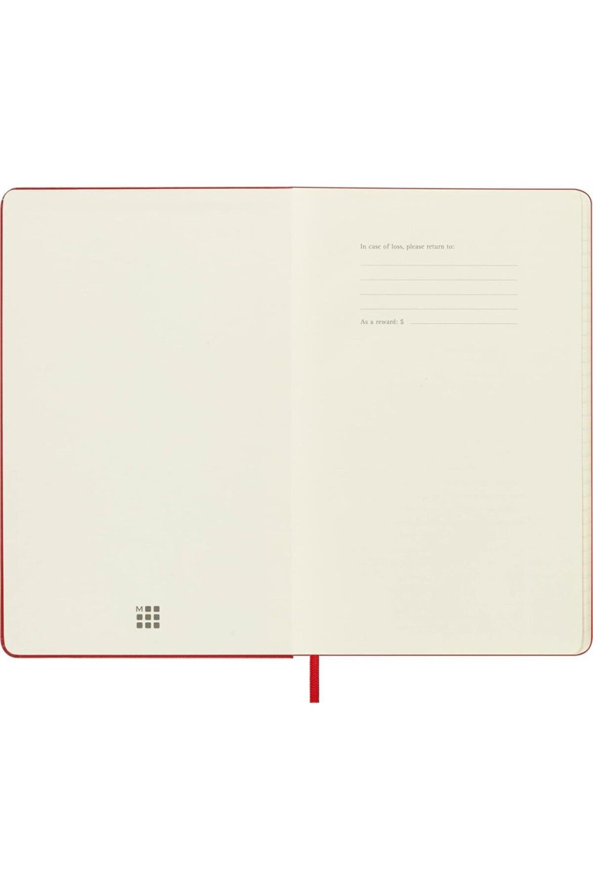 Moleskine-Caiet de dimensiuni mari, roșu, cu 240 de pagini 3