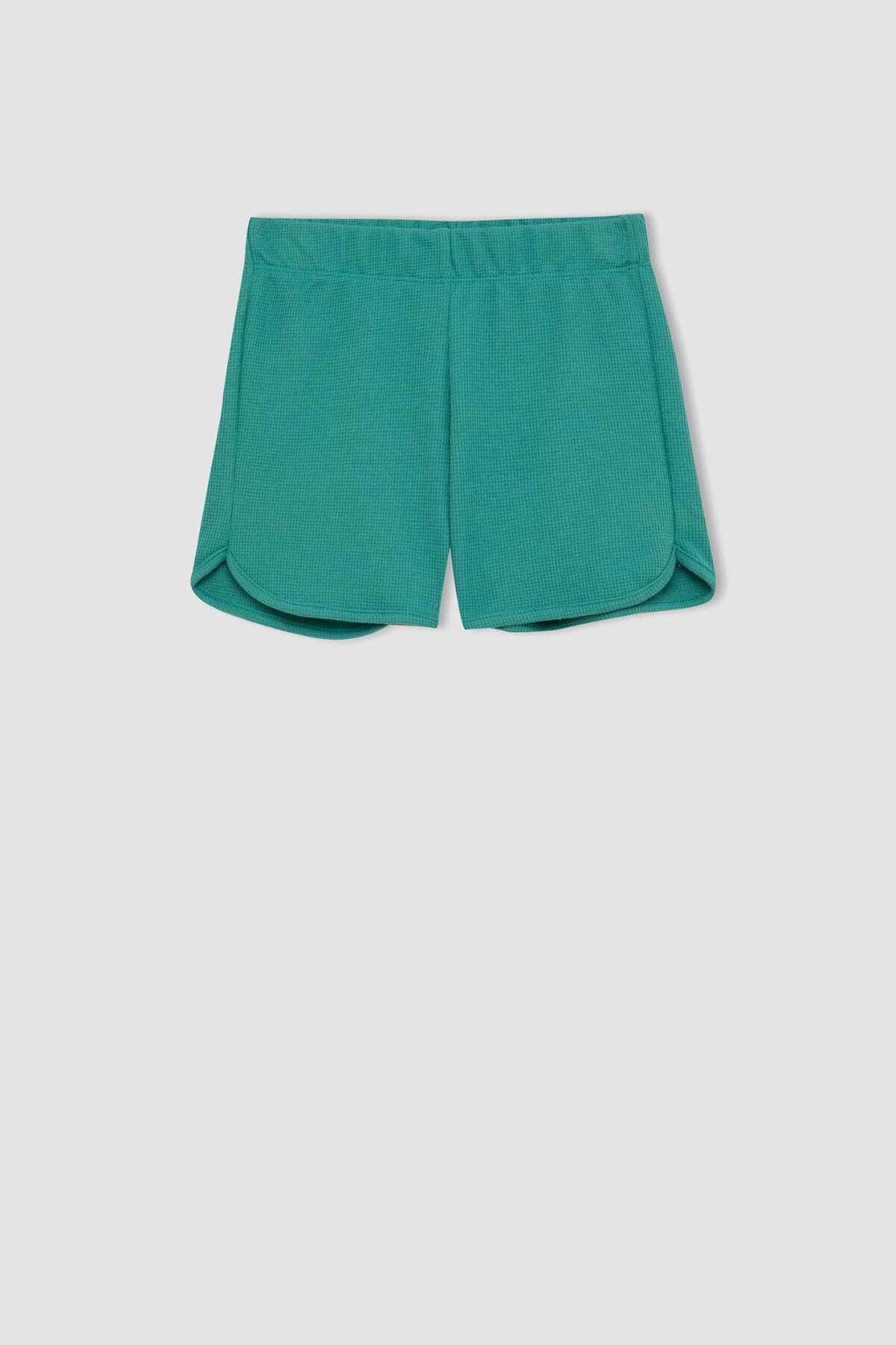 DeFacto-Waffle Patterned Girl's Shorts - D0903A824HS 7