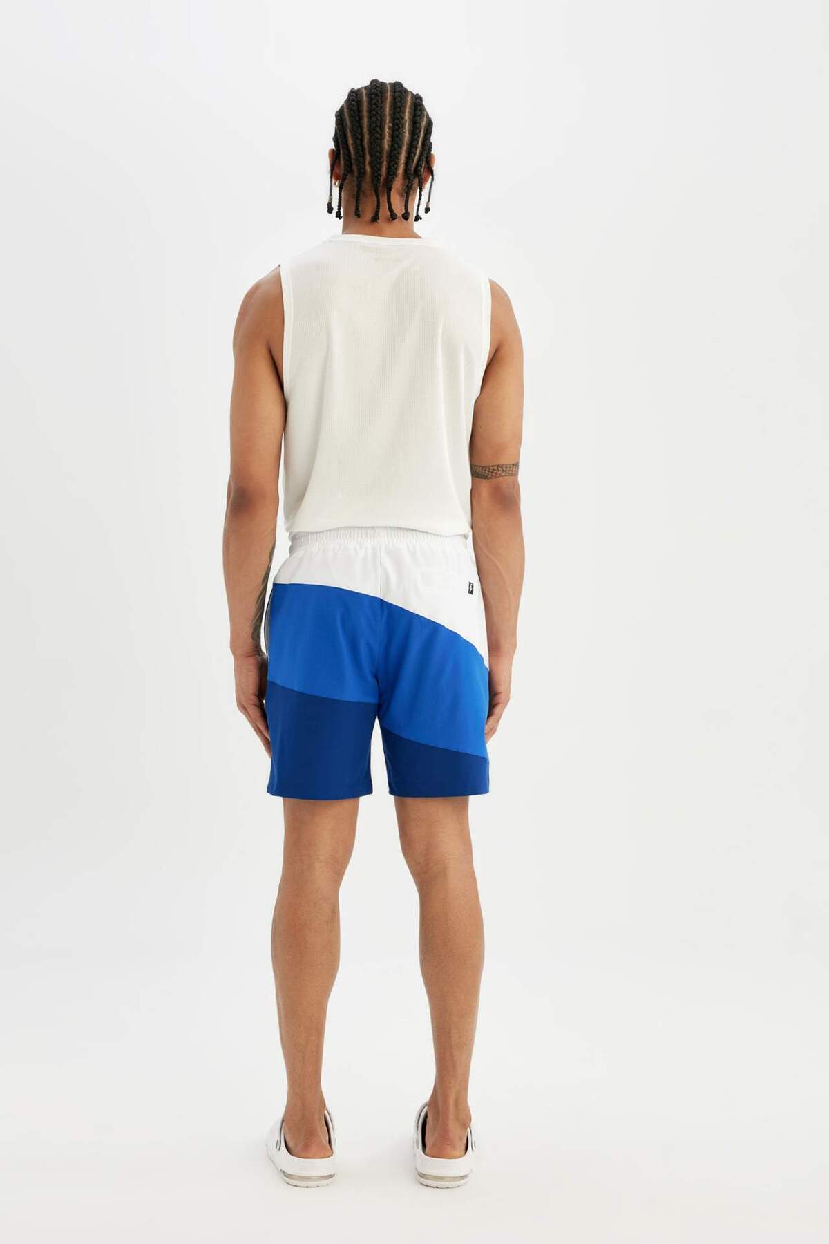 DeFacto-Fit Sea Shorts – Regular Fit bedruckter Sportler, Denek Textured 6