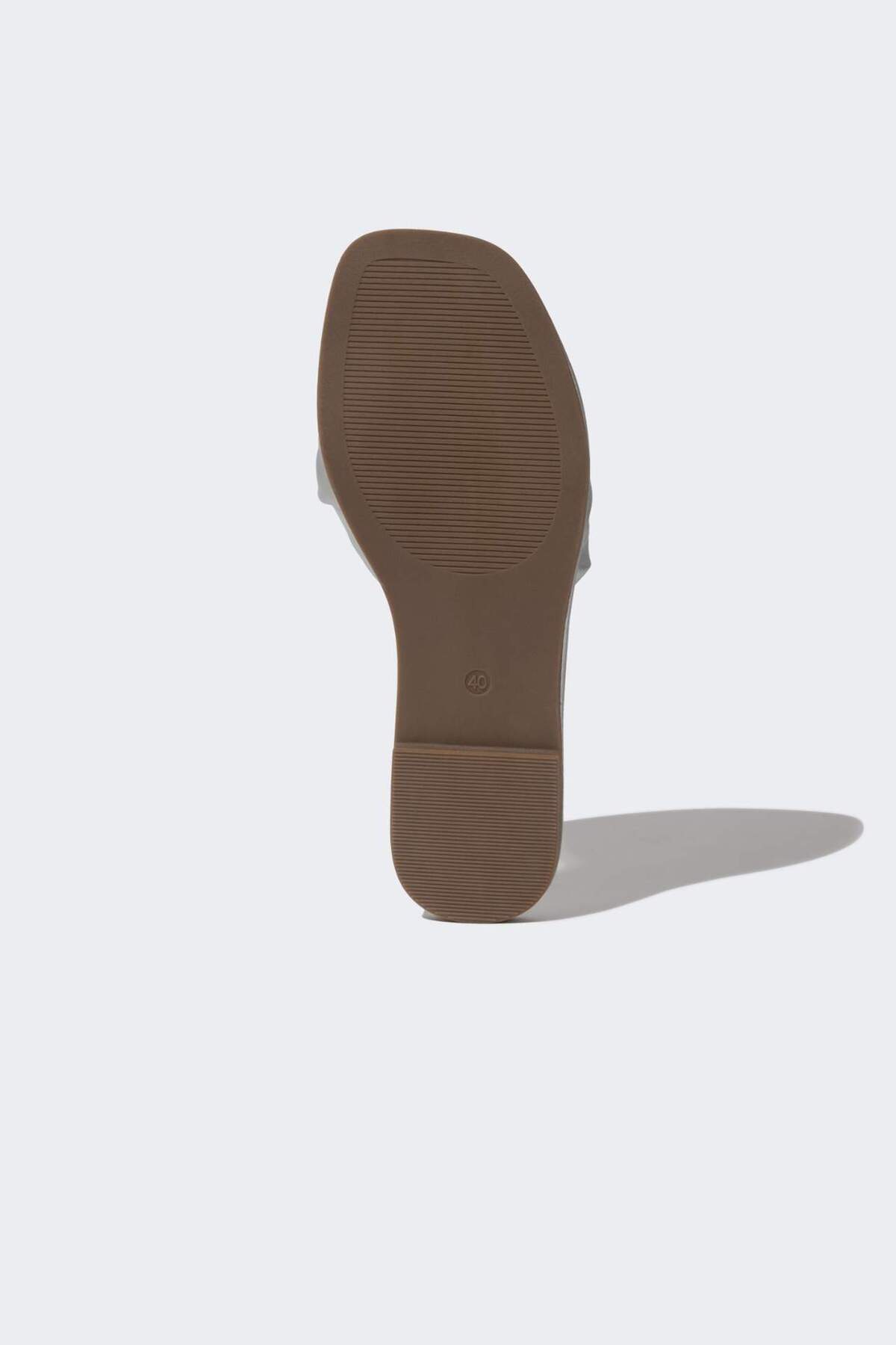 DeFacto-Faux Leather Women's Slippers - Flat Sole, Single Strap B8517AX24SM 5