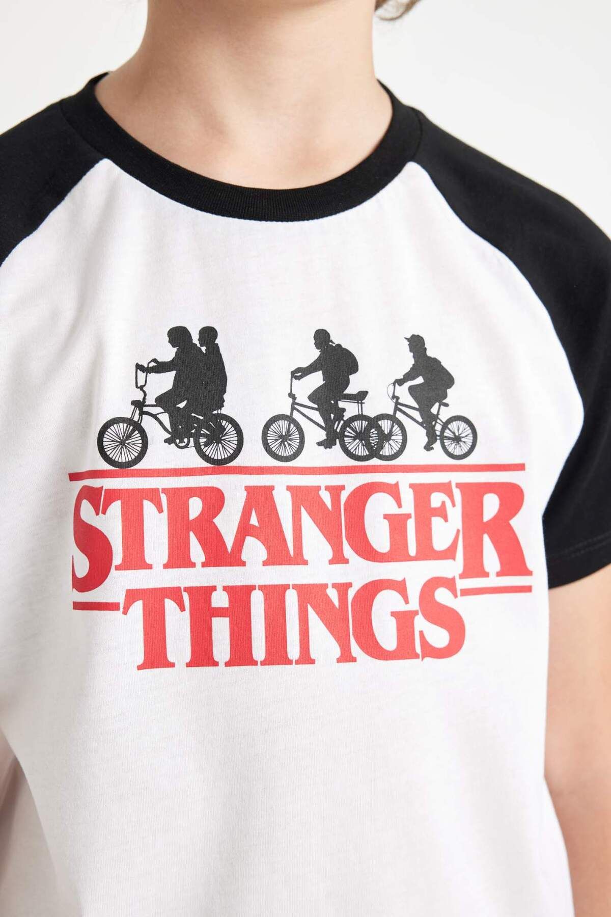 DeFacto-Stranger Things Boys T-Shirt - Crew Neck, Short Sleeve C0520A824SM 5