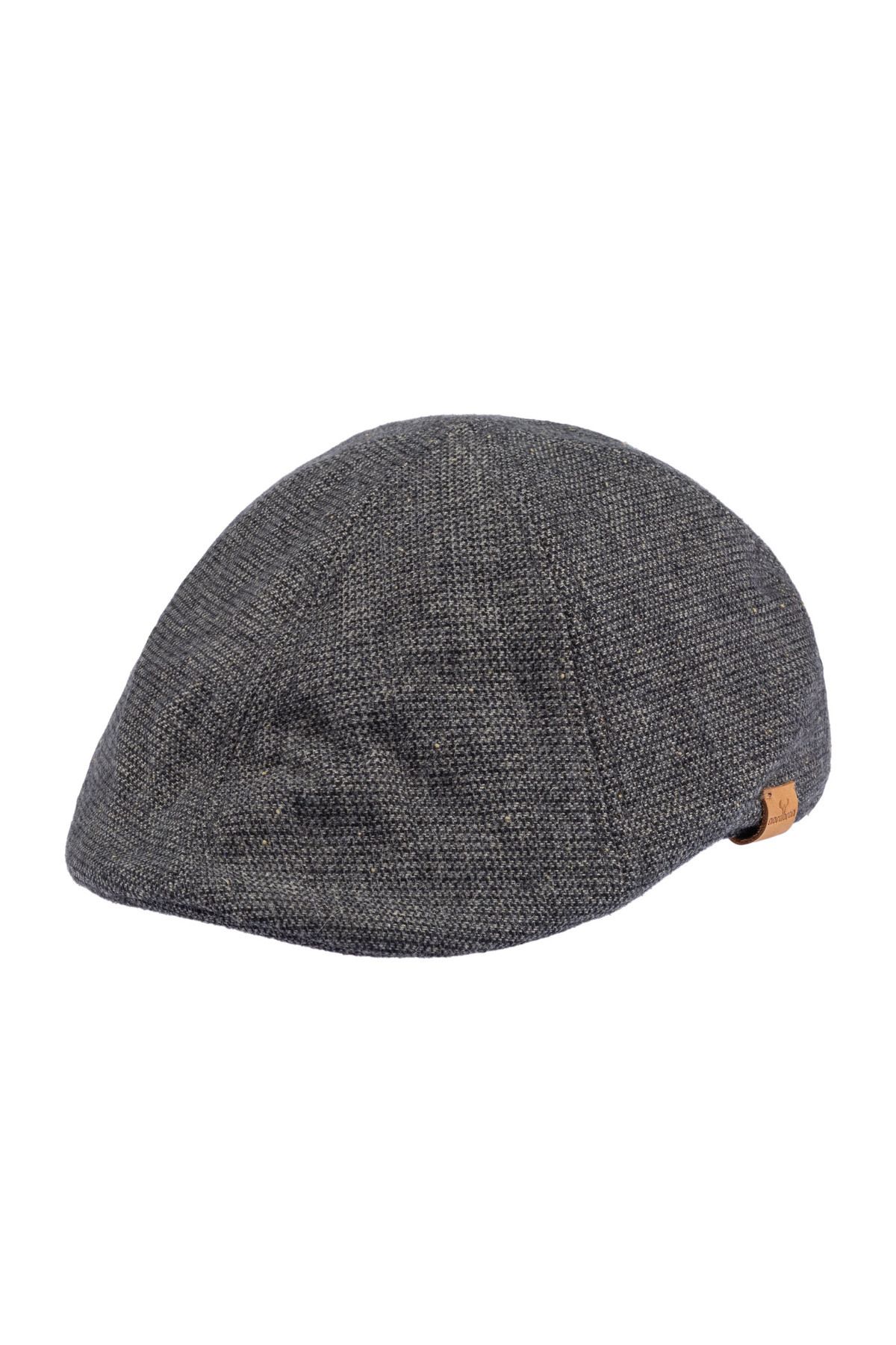 Nordbron-Men's Gray Cap Soft Textured Logo Comfortable Model Seasonal Wilmot Melted Plaid Pattern 7