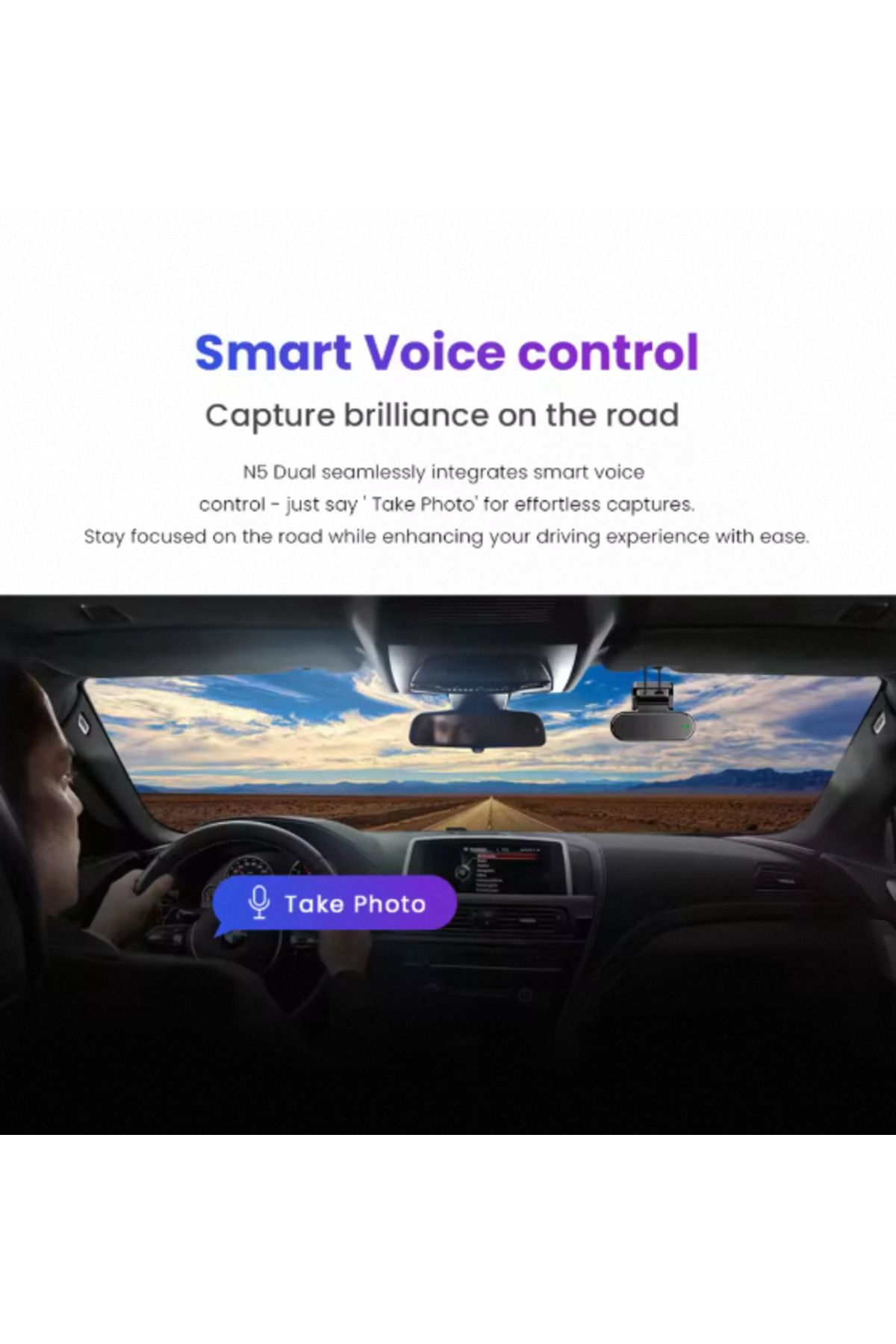 Choice-كاميرا لوحة القيادة N5 مزدوجة DDPAI 4K مزدوجة أمامية وخلفية بدقة فائقة 4K وكاميرا لوحة القيادة AI بدون بطاقة SD 6