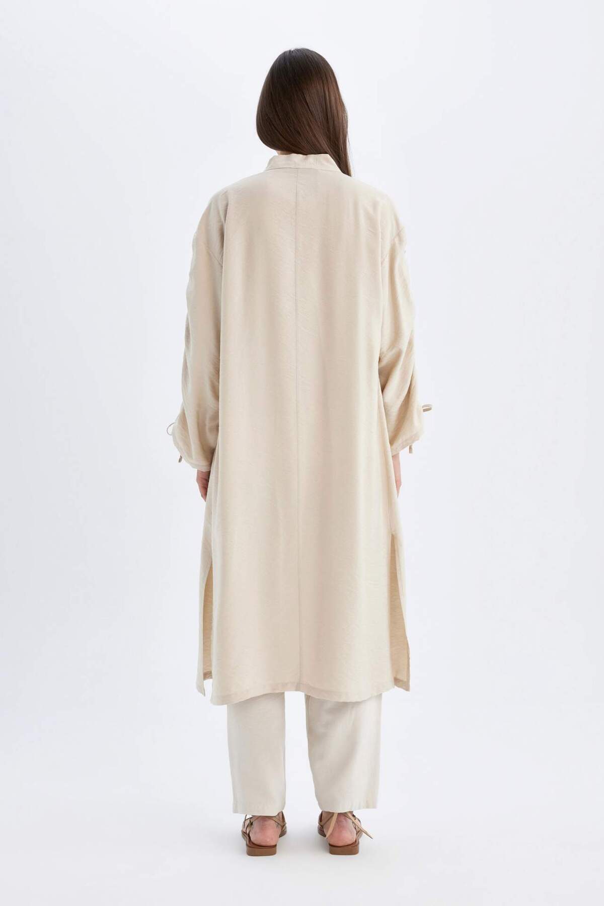 DeFacto-Langärmliger Kimono mit entspannter Passform und Chief-Kragen - C9690AX24SM 5
