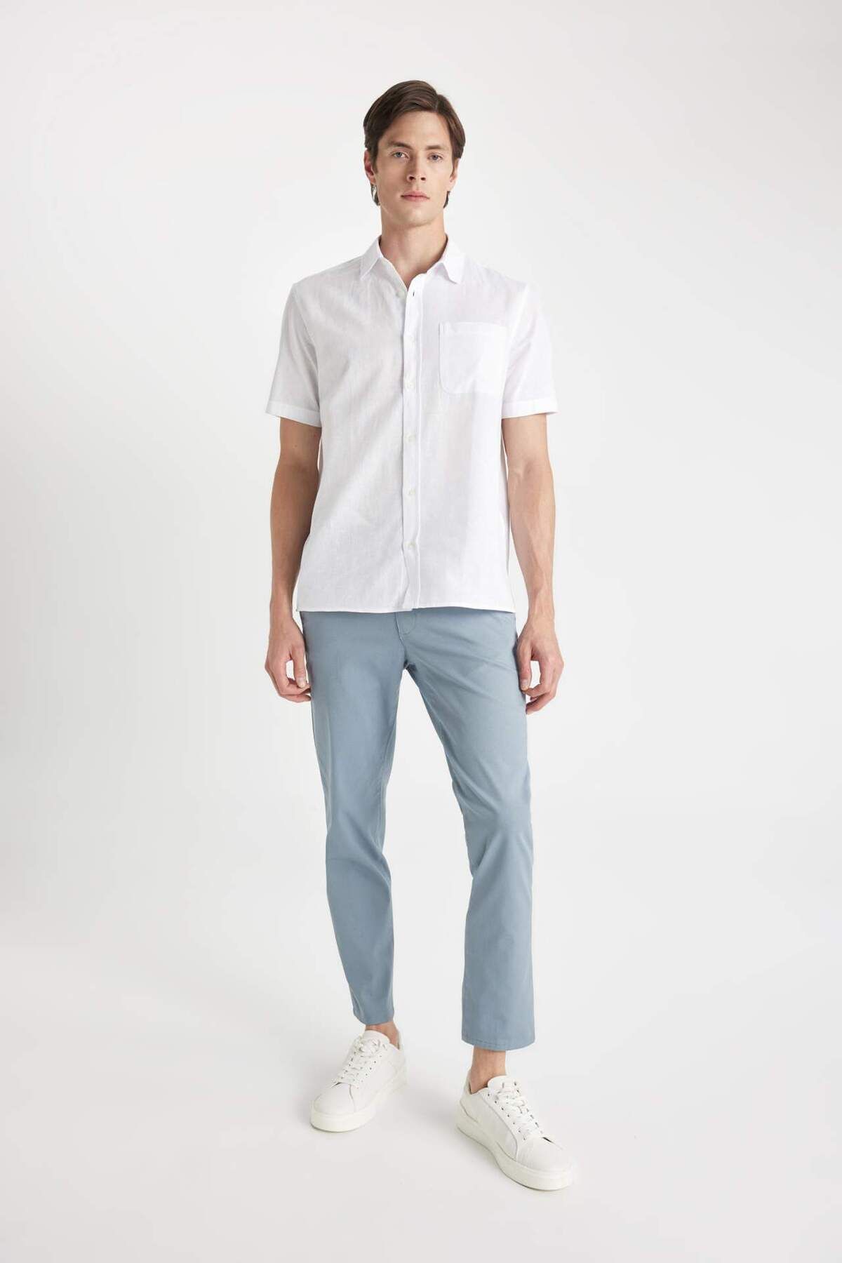 DeFacto-Plátěné kalhoty Twill Chino D1779AX24SP 1
