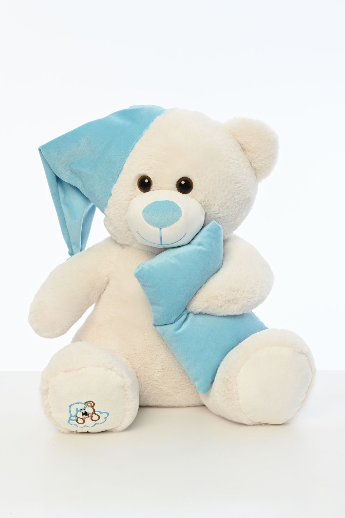 Pufu Toys Uyku Arkadaşım Yumuşak Yastık Peluş Ayıcık 65 Cm