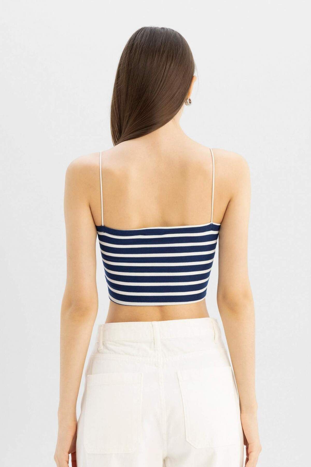 DeFacto-Coool Ribana Strap Crop 2er-Pack Unterhemden D3476AXNS 6