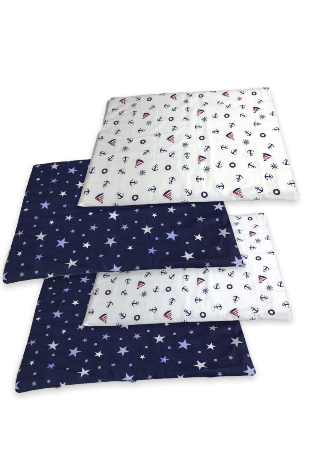 Baby Kids Crib Edge Protection 100x200 Montessori (4 Pieces) Navy Blue